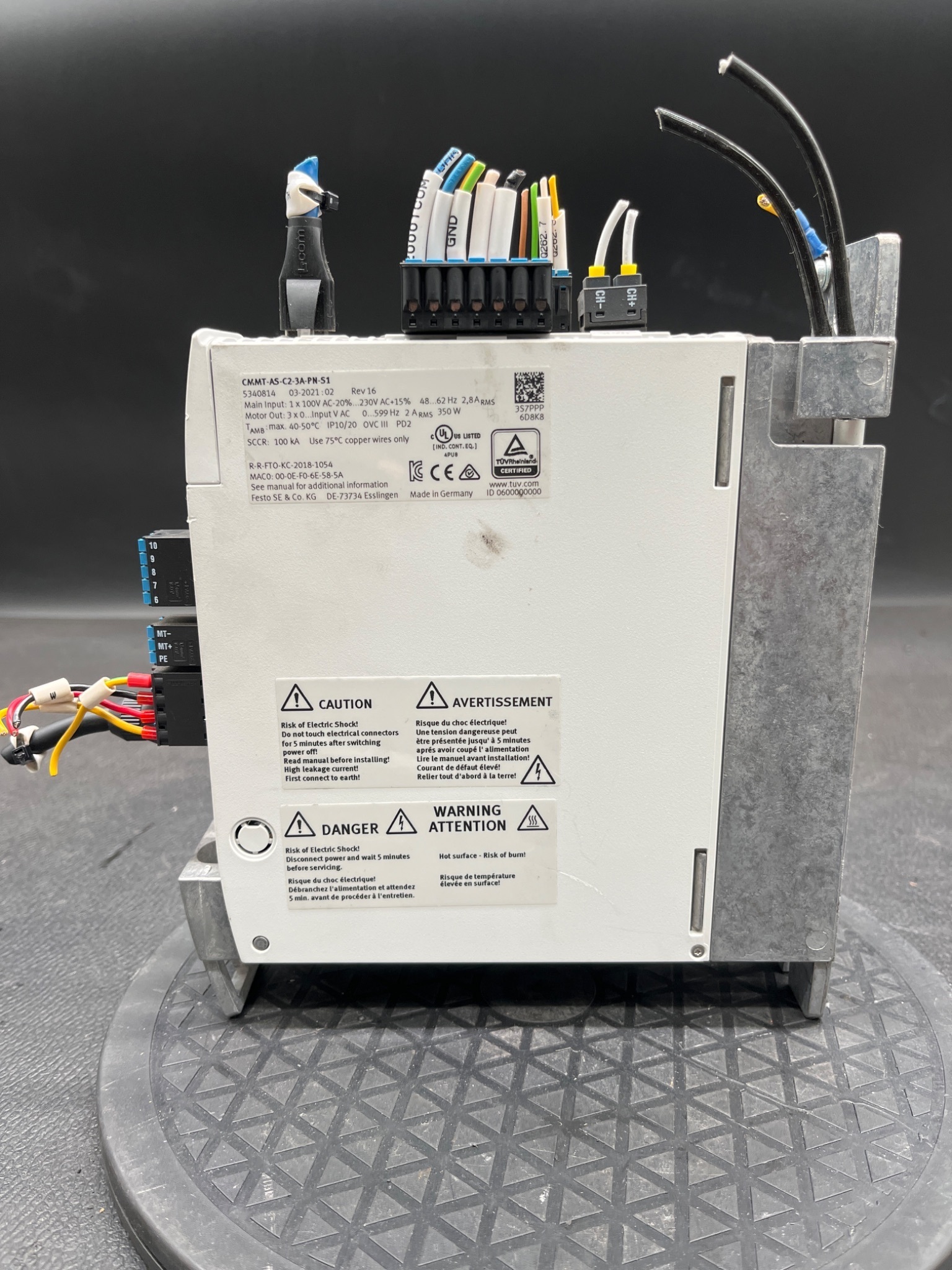FESTO CMMT‑AS‑C2‑3A‑PN‑S1 Servo Drive PROFINET USED 1