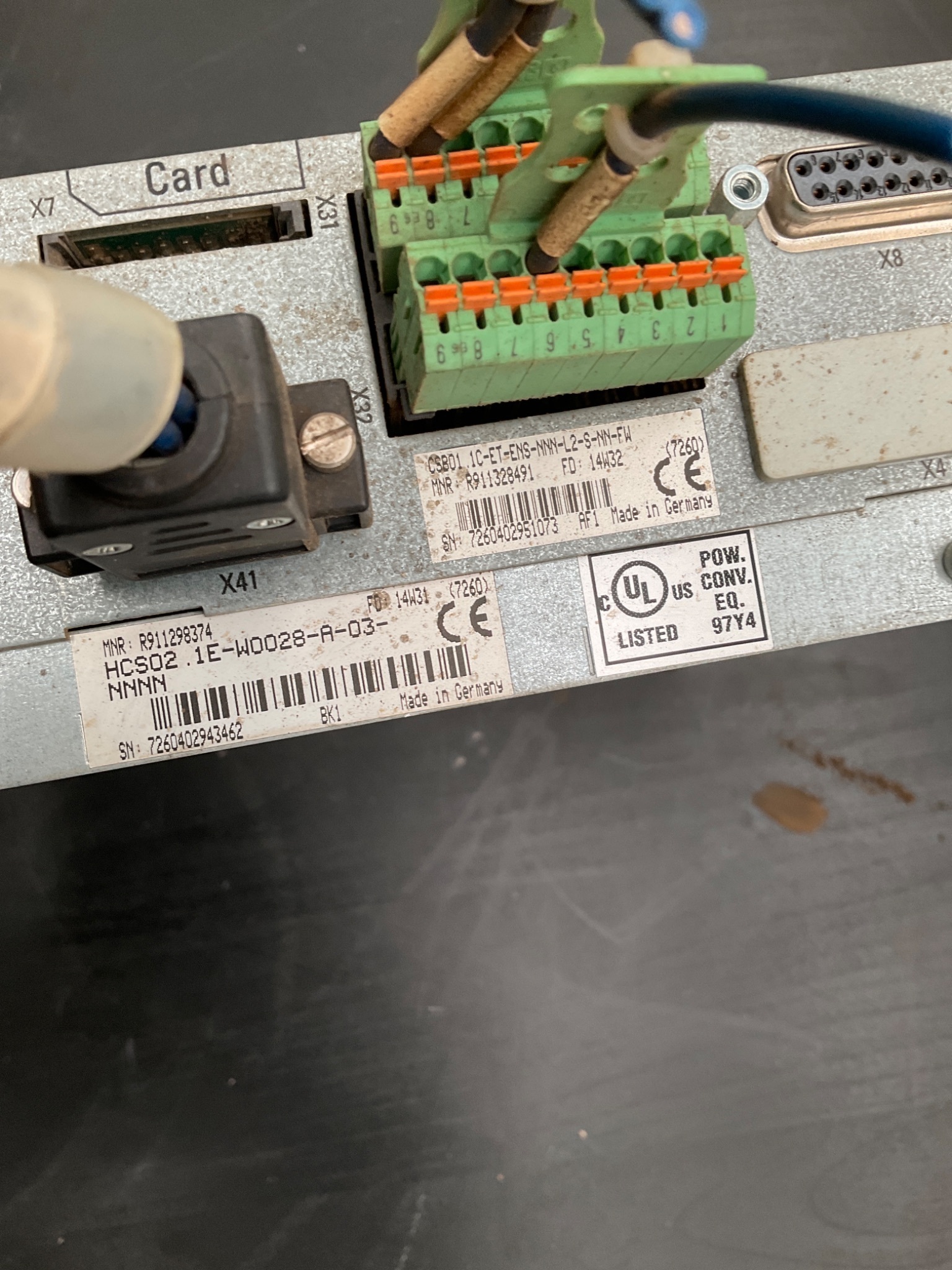 BOSCH REXROTH HCS02.1E‑W0028‑A‑03‑NNNN IndraDrive C Servo Drive USED 7