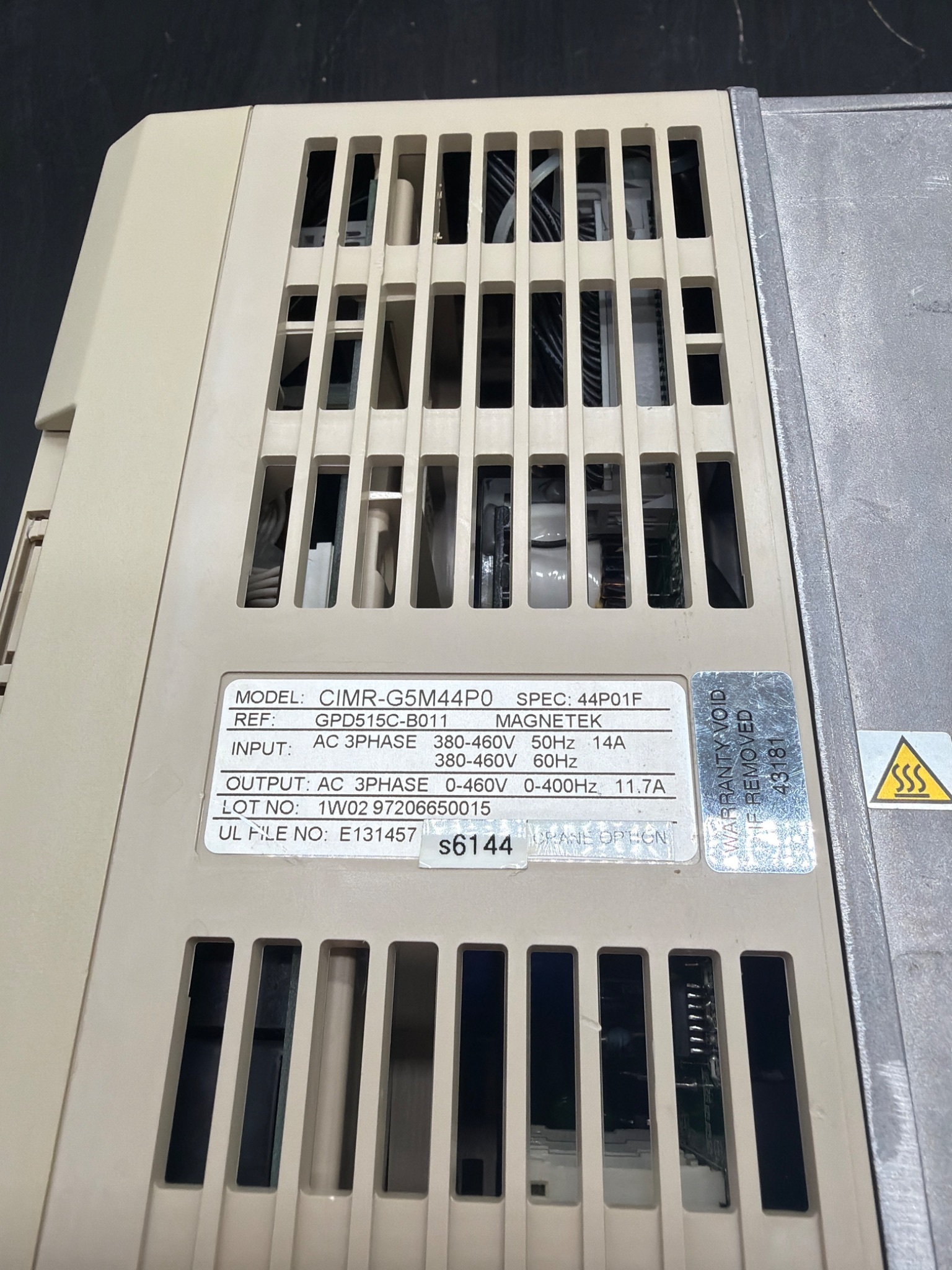 YASKAWA CIMR‑G5M44P0 GPD 515/G5 AC Drive USED 2