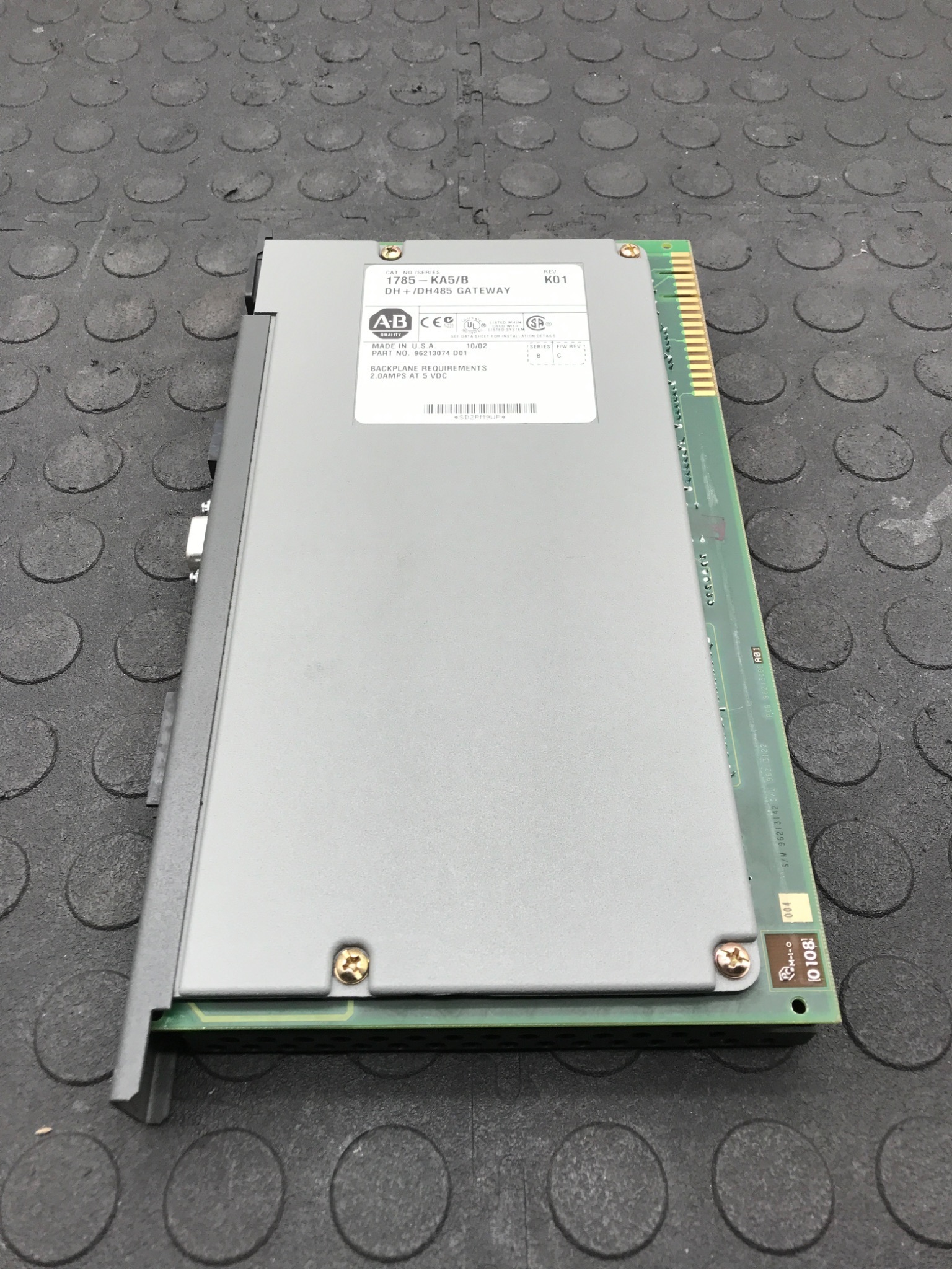 ALLEN‑BRADLEY 1785‑KA5/B PLC‑5 Communication Adapter USED 1
