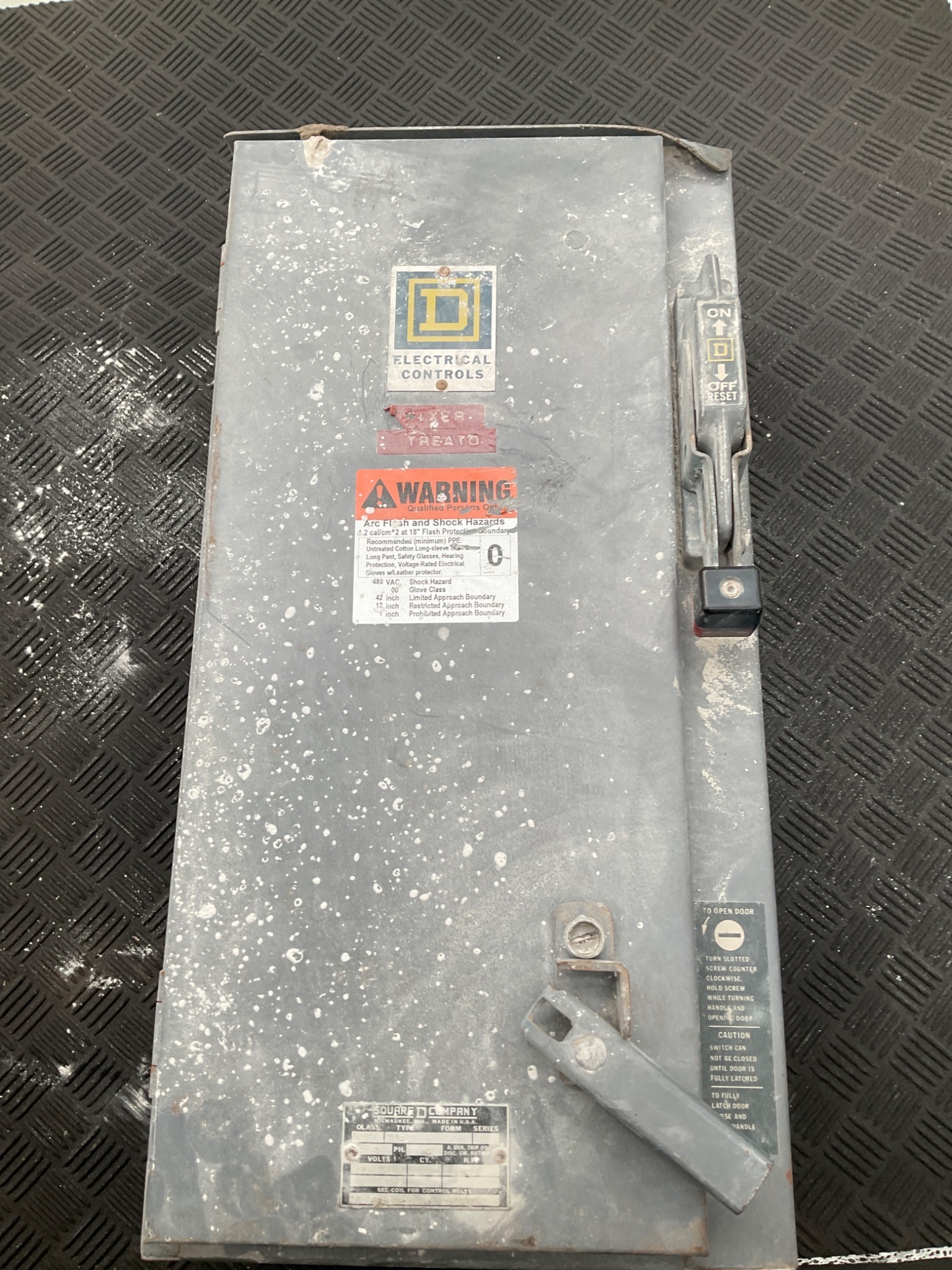 SQUARE D 8536 DO‑1 NEMA Size 1 Motor Starter Assembly USED 4