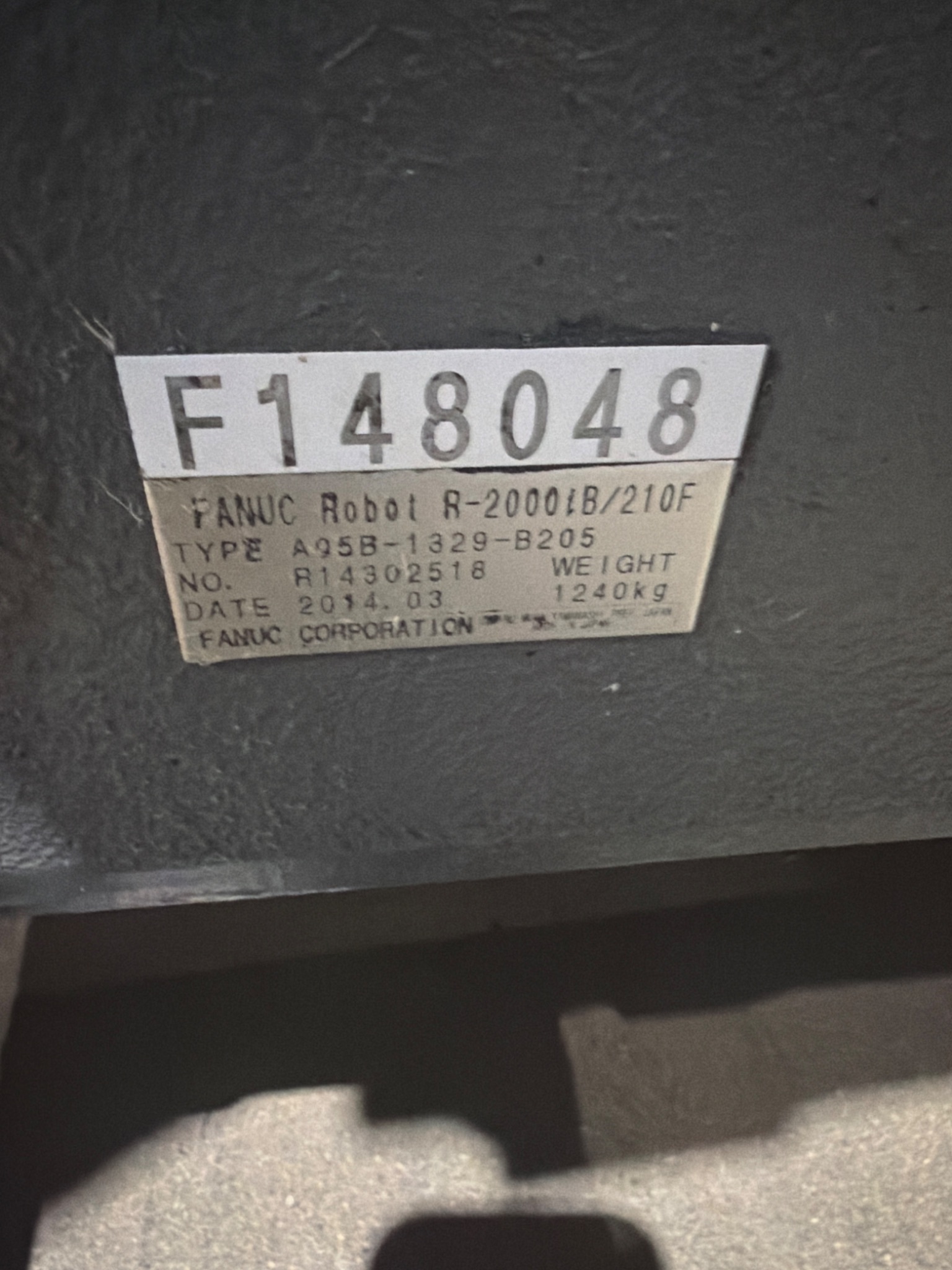 FANUC R‑2000iB/210F Robot Complete w/ R‑30iB Controller USED 12