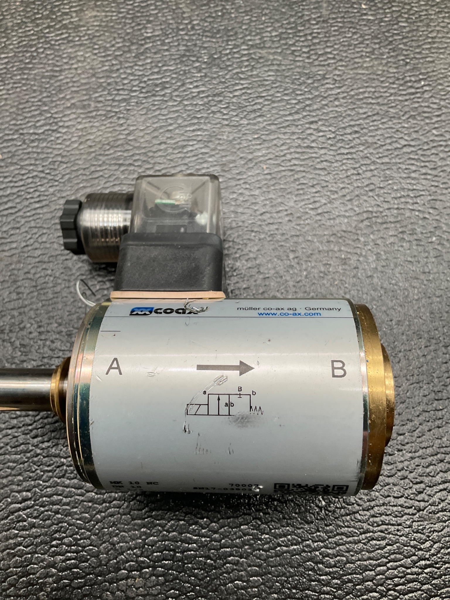 CO‑AX MK10NC Coaxial Solenoid Valve 24VDC USED 0