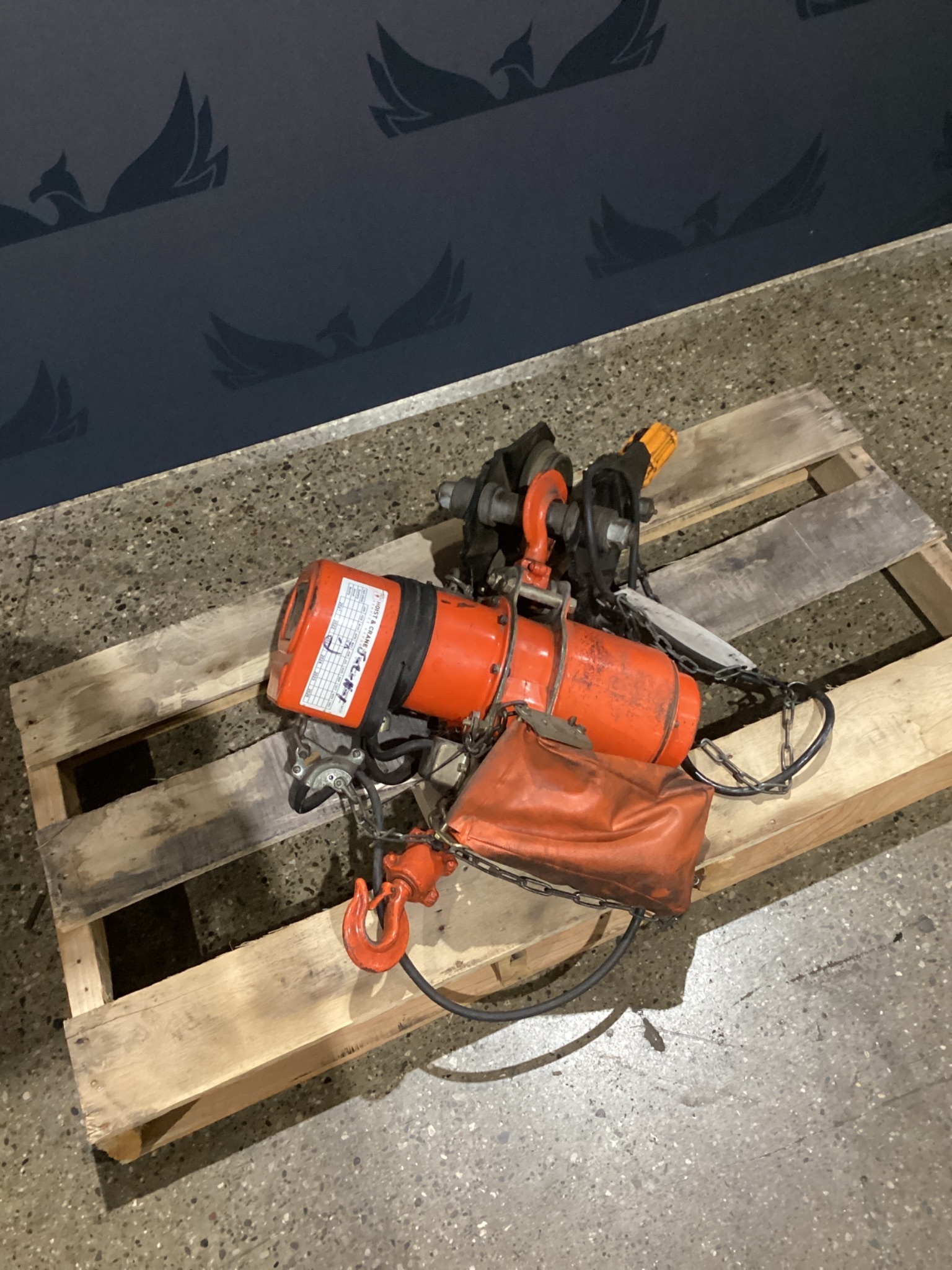 DAVID ROUND 1 Ton Electric Chain Hoist 440V USED 1