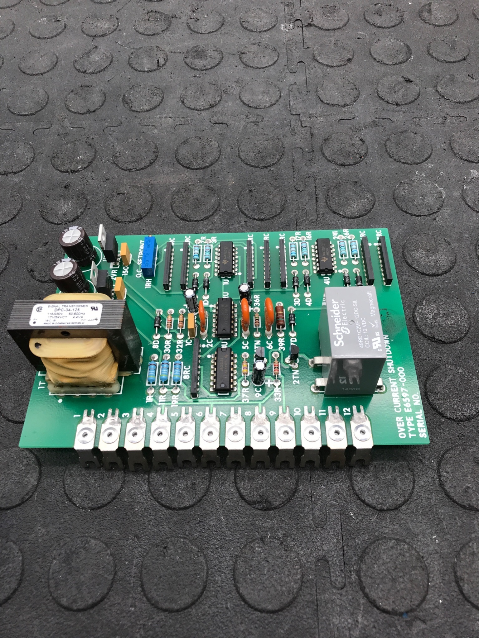 SPANG E6597‑000 Over Current Shutdown Board USED 2