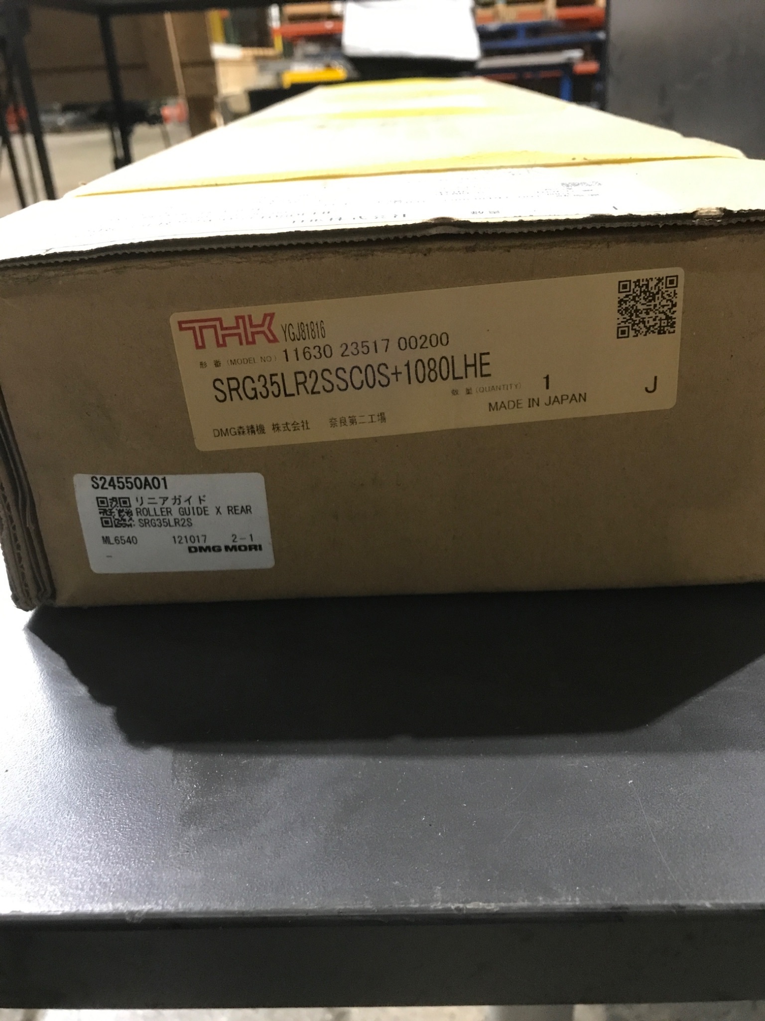 THK SRG35LR2SSCOS‑1080LHE Linear Guide Rail Assembly NEW 1