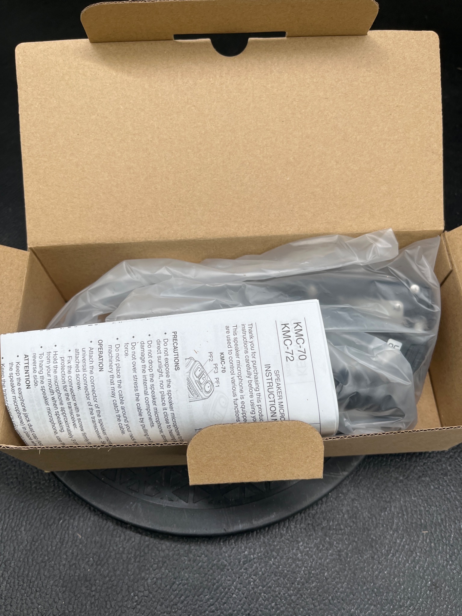 KENWOOD KMC‑72 Two‑Way Speaker/Microphone (PTT) NEW 1