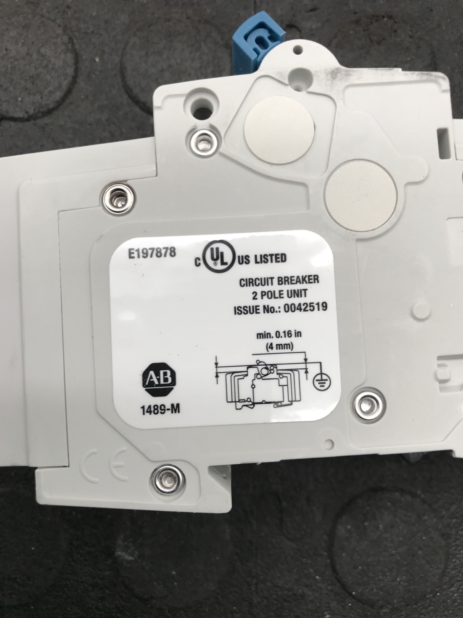 ALLEN‑BRADLEY 1489‑M2D050 Miniature Circuit Breaker NEW 3