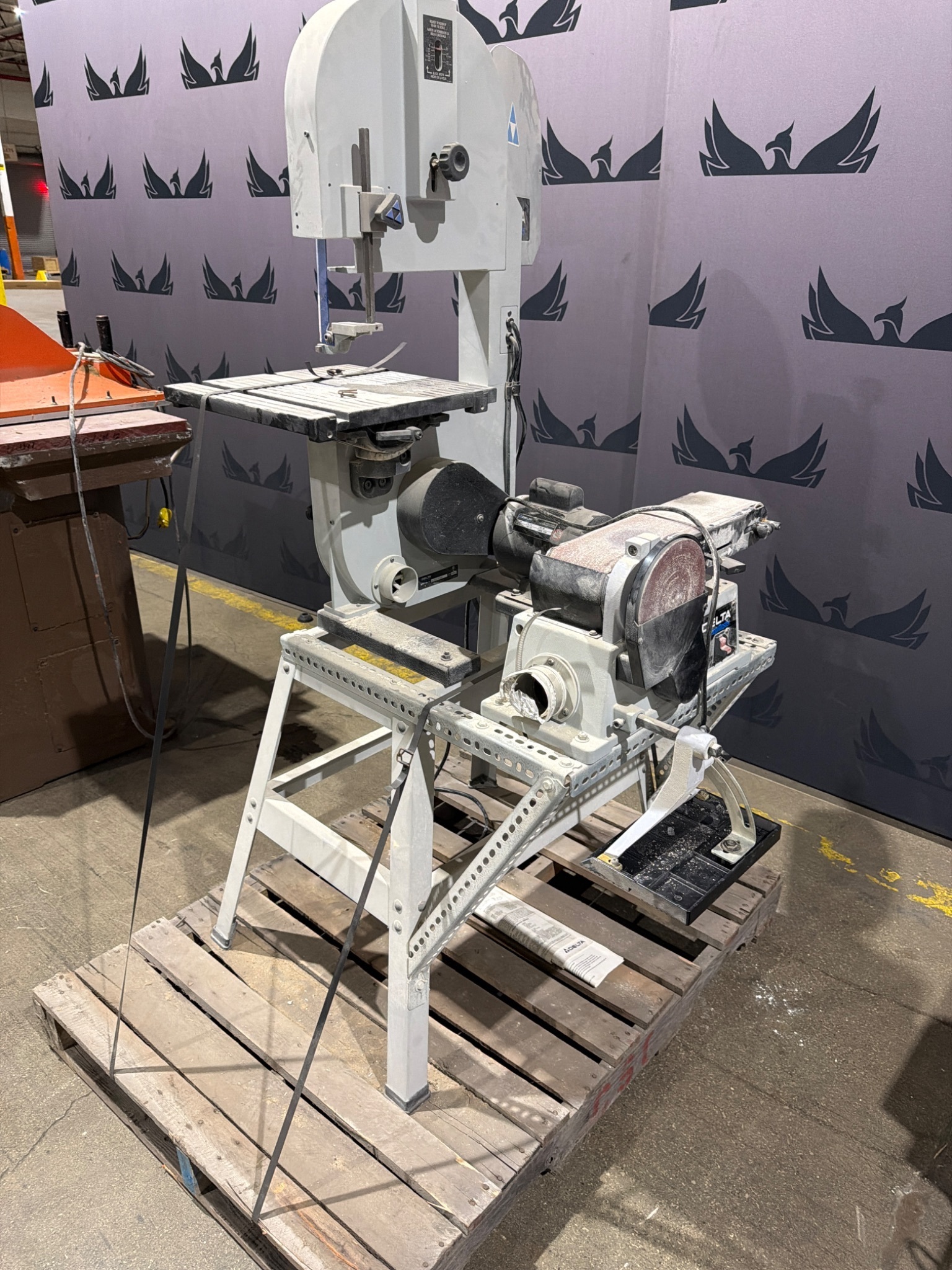 DELTA ShopMaster BS220LS Vertical Band Saw / Disc Sander USED 1