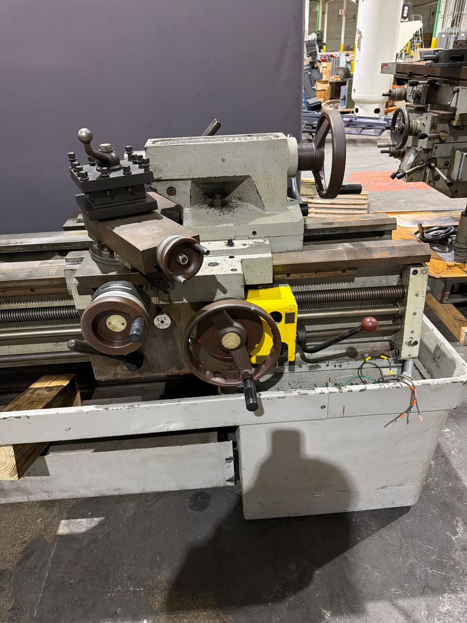 CLAUSING COLCHESTER 17 ENGINE LATHE 480V PARTS 1