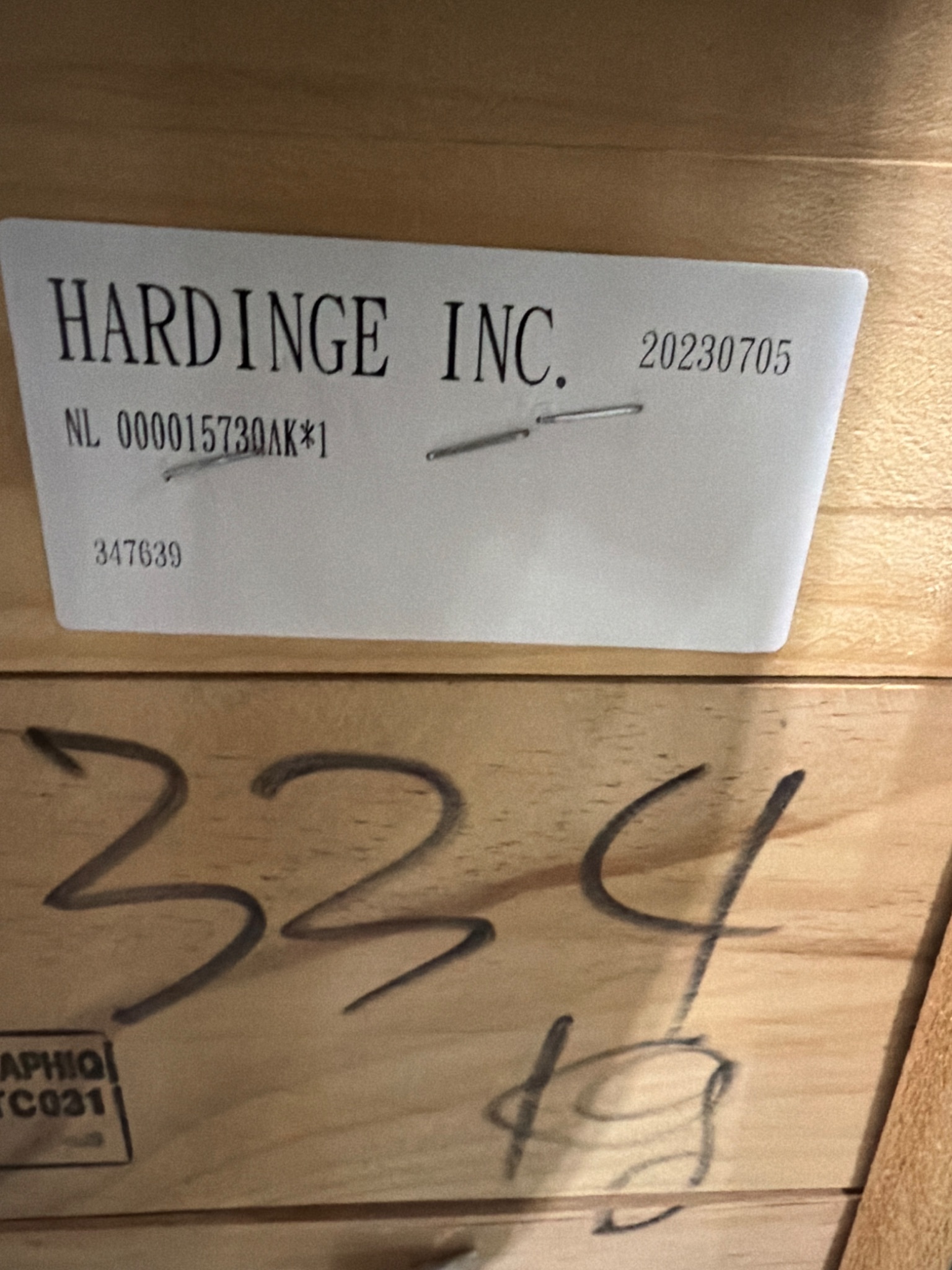 HARDINGE NL-000015730AK Spindle Assembly with Collets NEW 3