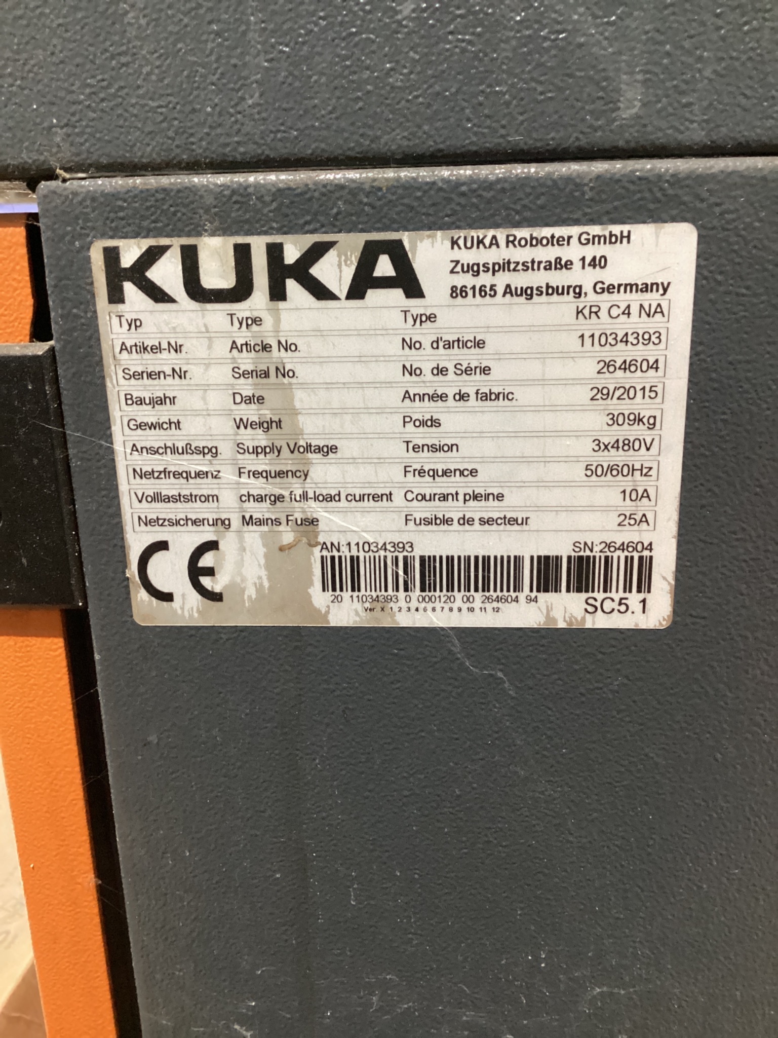 KUKA KR16 L6-2 w/ KR C4 Controls & TT3A Reamer NEW 2