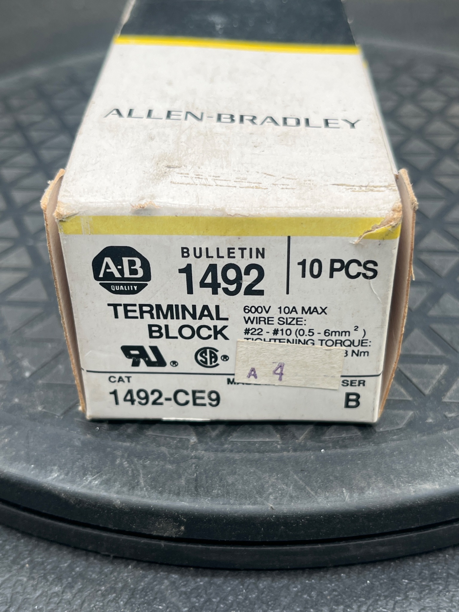 ALLEN‑BRADLEY 1492‑CE9 Series B Terminal Block 10 PCS NEW 3
