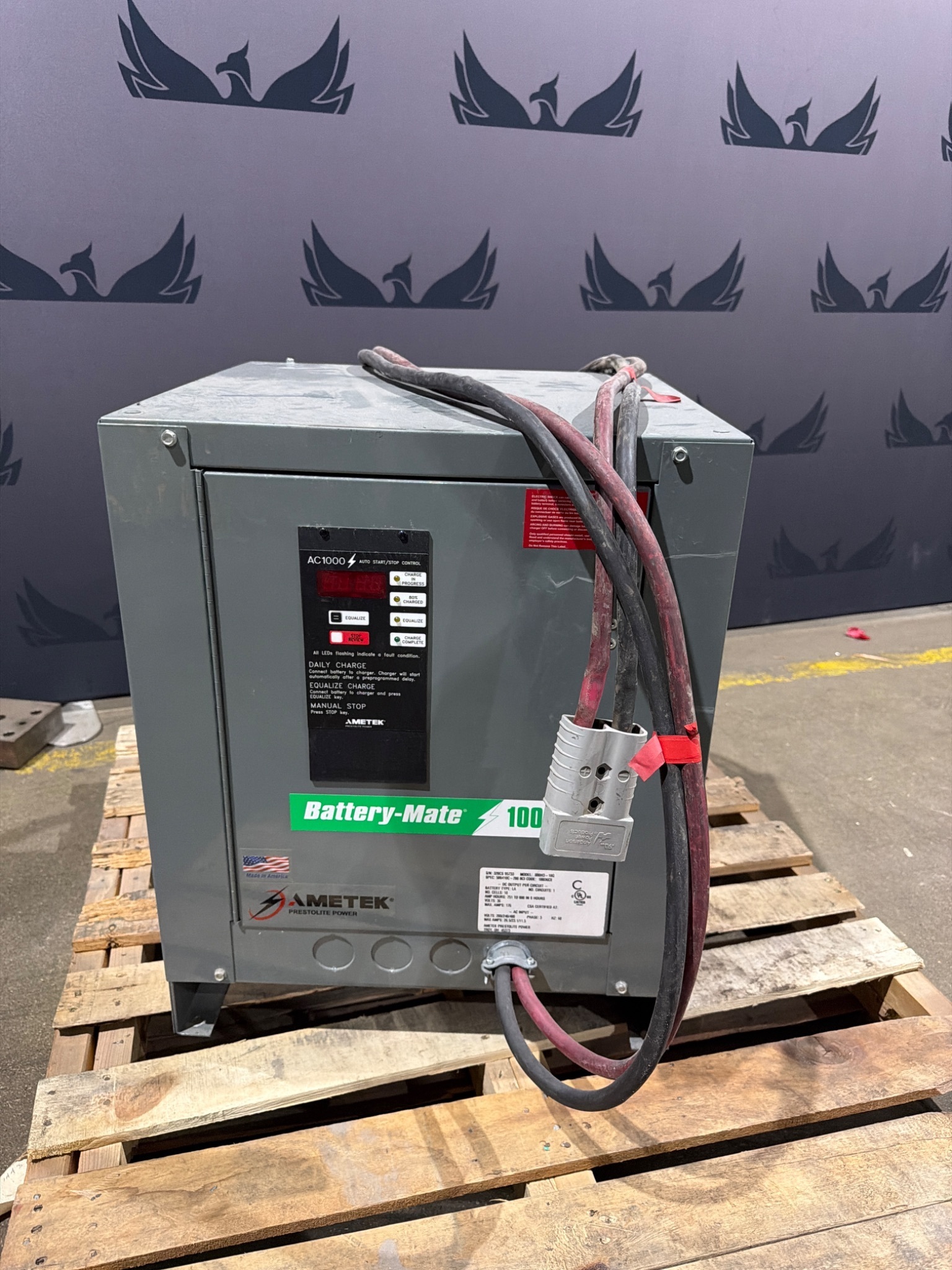 AMETEK 880H3‑18G Battery‑Mate Industrial Battery Charger 36V USED 0