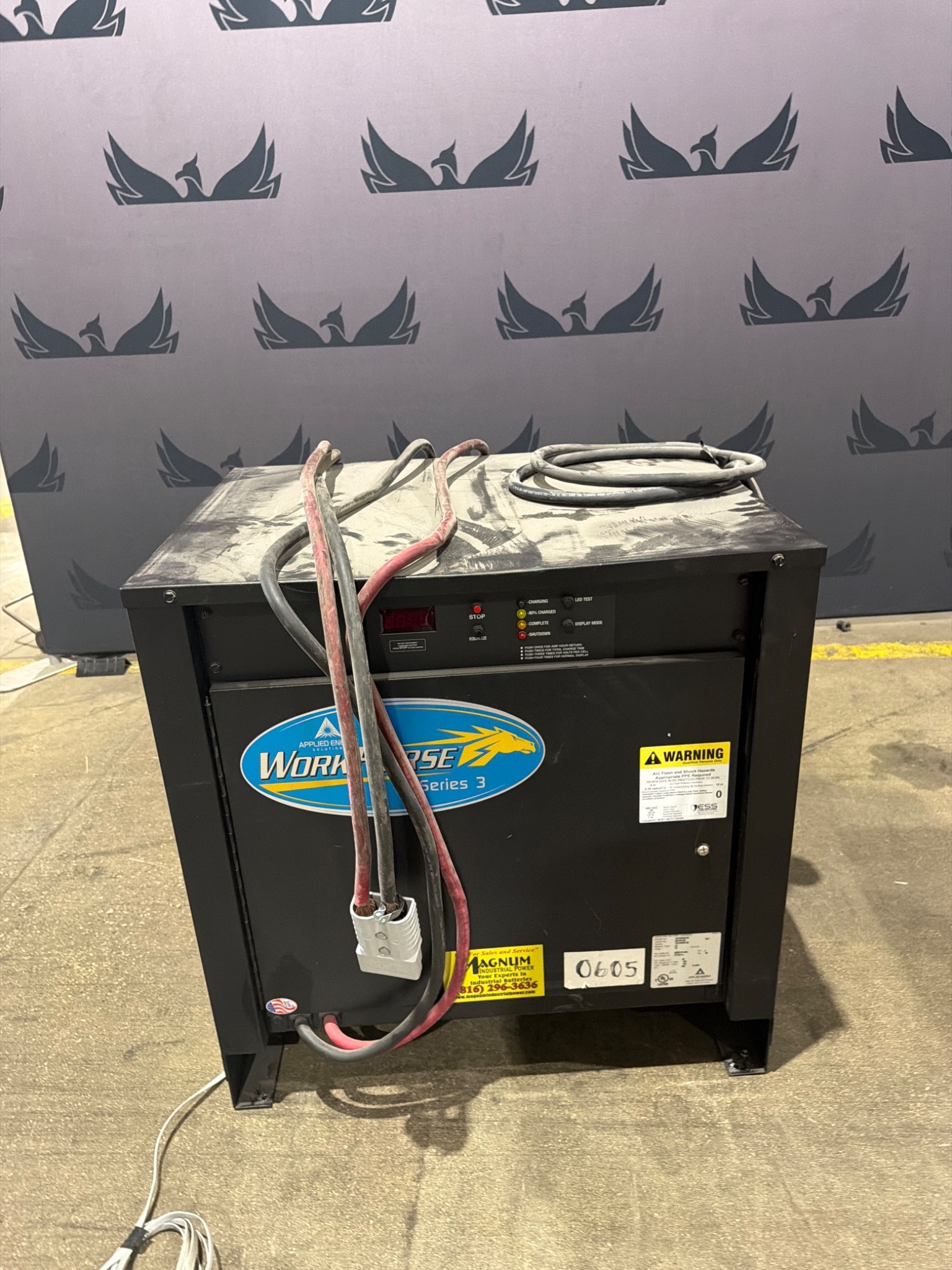 APPLIED ENERGY SOLUTIONS 18Y0965X3D WorkHorse Series 3 Battery Charger 36V USED 0