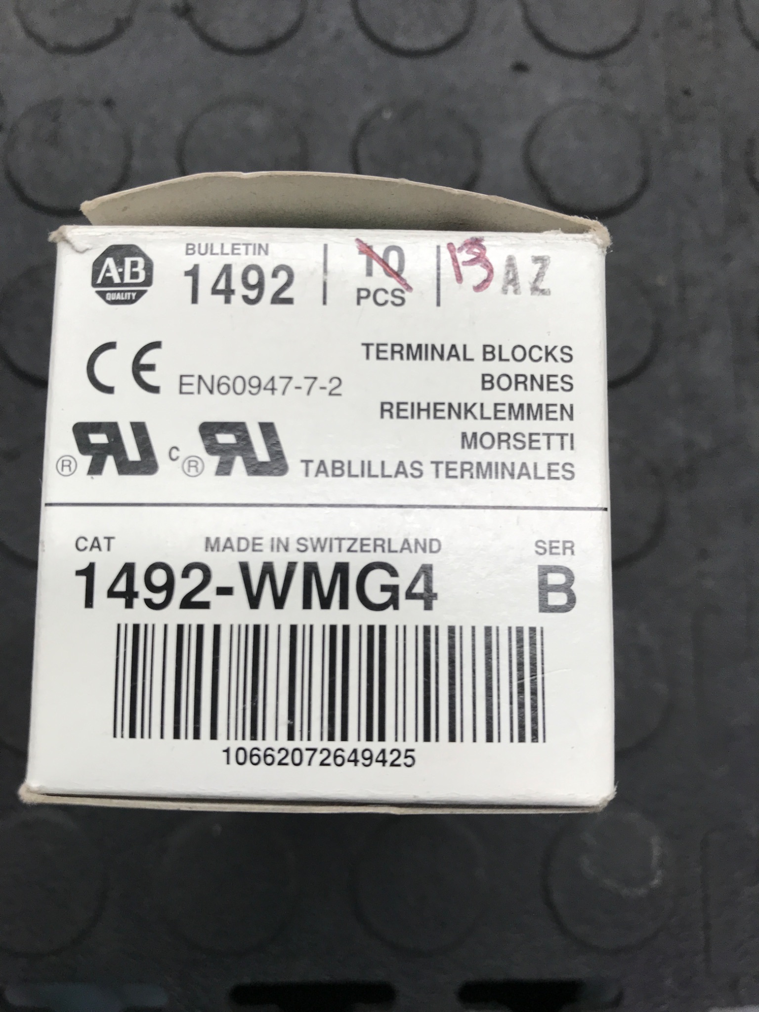 ALLEN‑BRADLEY 1492‑WMG4 Terminal Block NEW 4