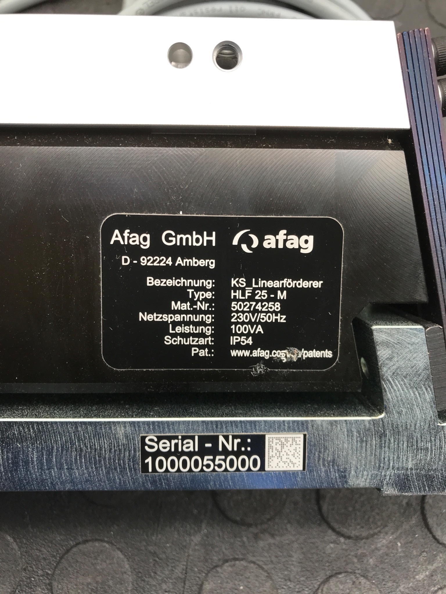 AFAG HLF 25-M Linear Feeder Module USED 1