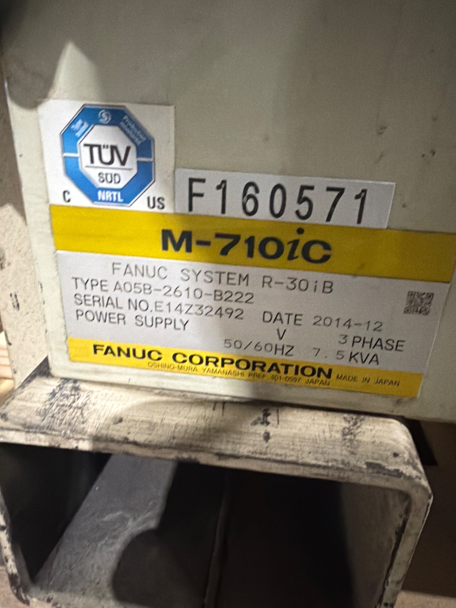 FANUC M‑710iC‑50 Complete with R‑30iB Controller USED 11