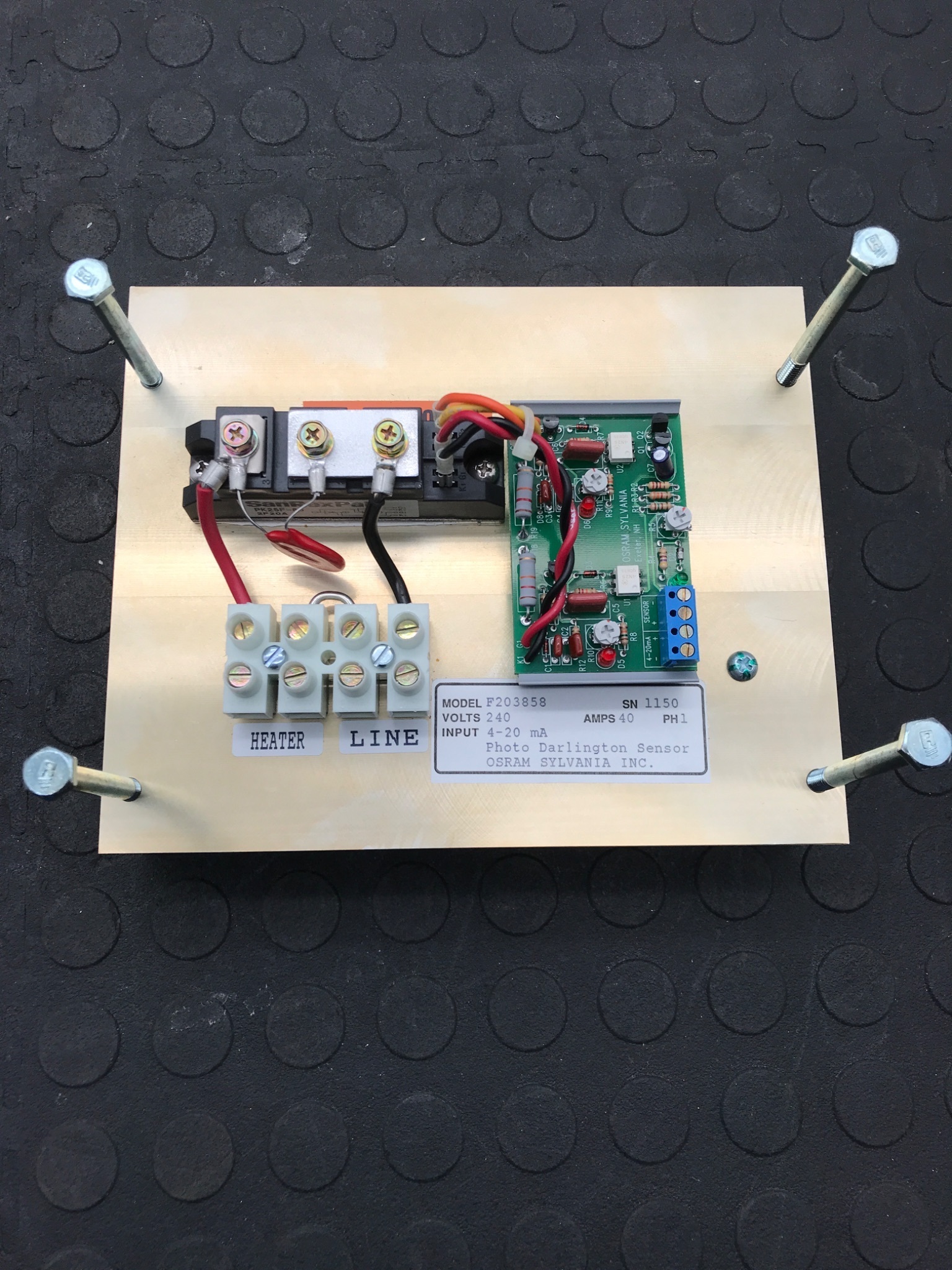 OSRAM SYLVANIA F203858 SCR Power Control Module USED 0