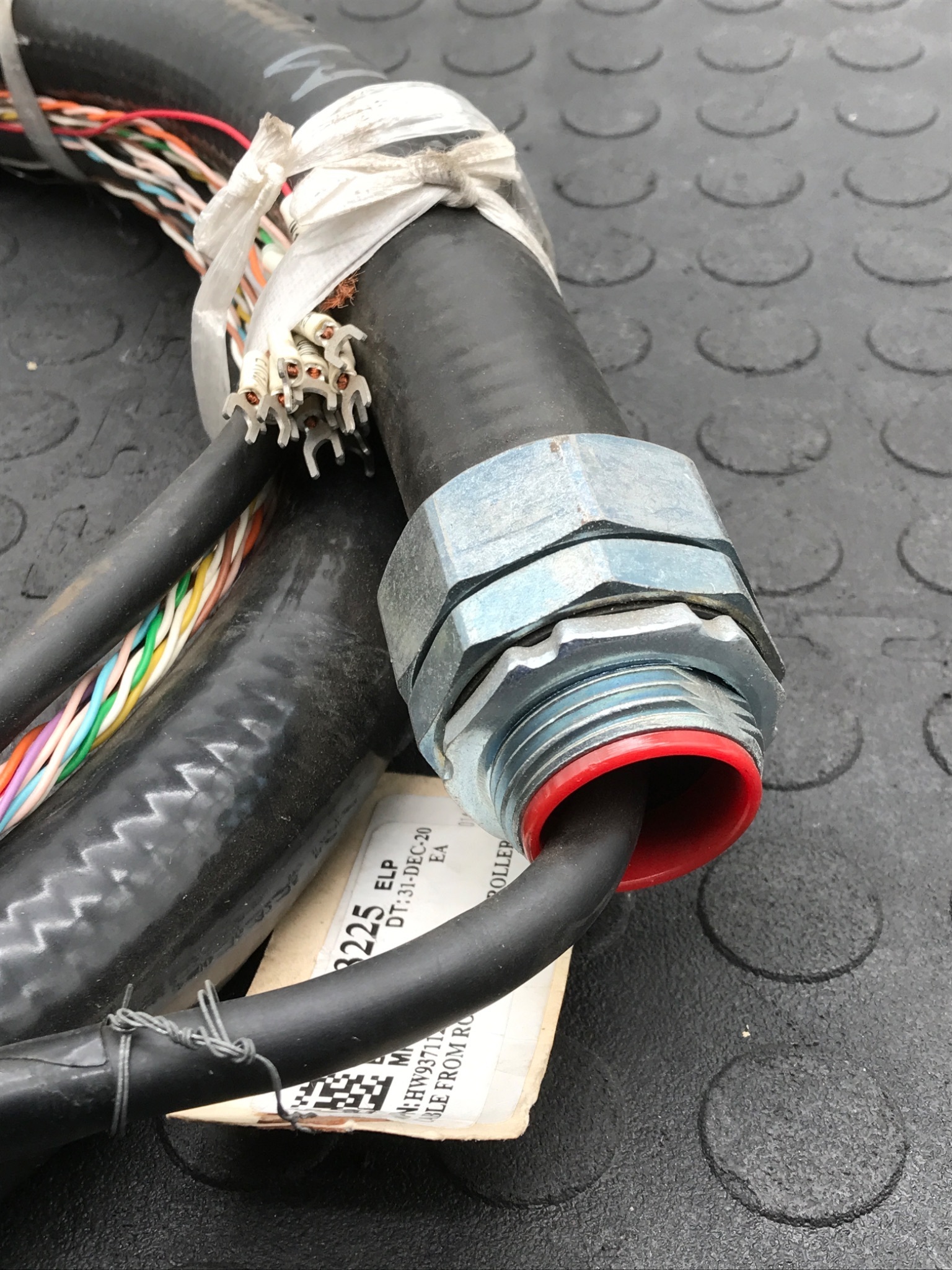 YASKAWA HW9371123‑1.5 Industrial Robot Interface Cable USED 1