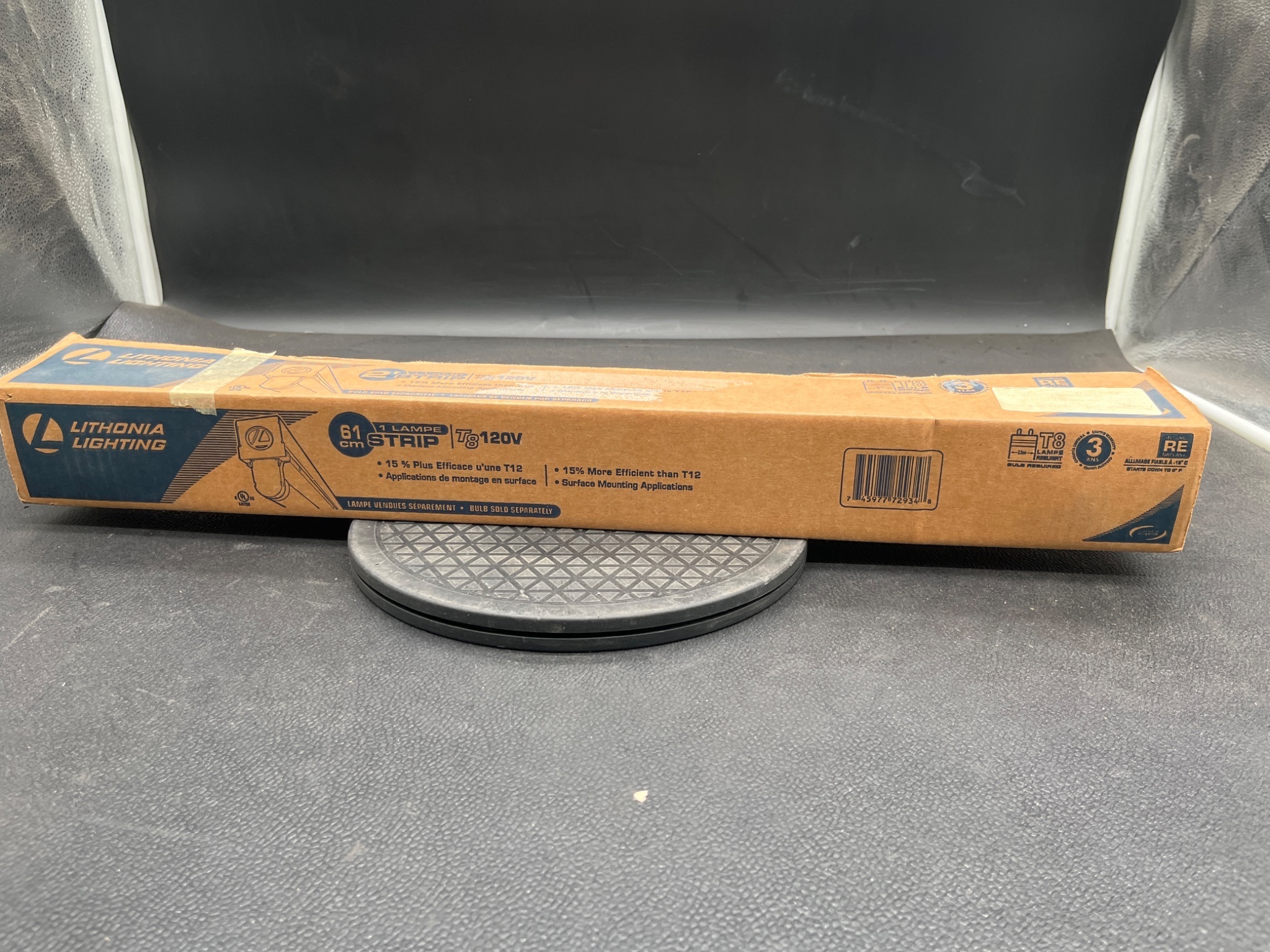 LITHONIA LIGHTING MNS8 1‑Lamp T12 Narrow Strip Light 120V NEW 0
