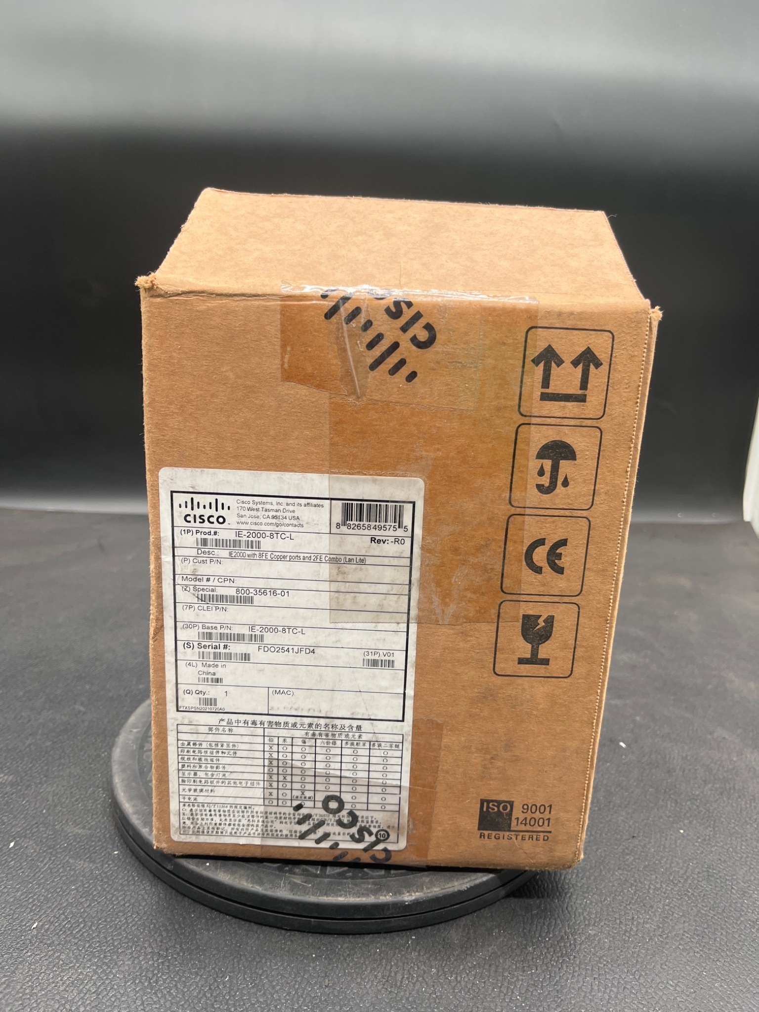 CISCO IE‑2000‑8TC‑L Industrial Ethernet Switch NEW 0