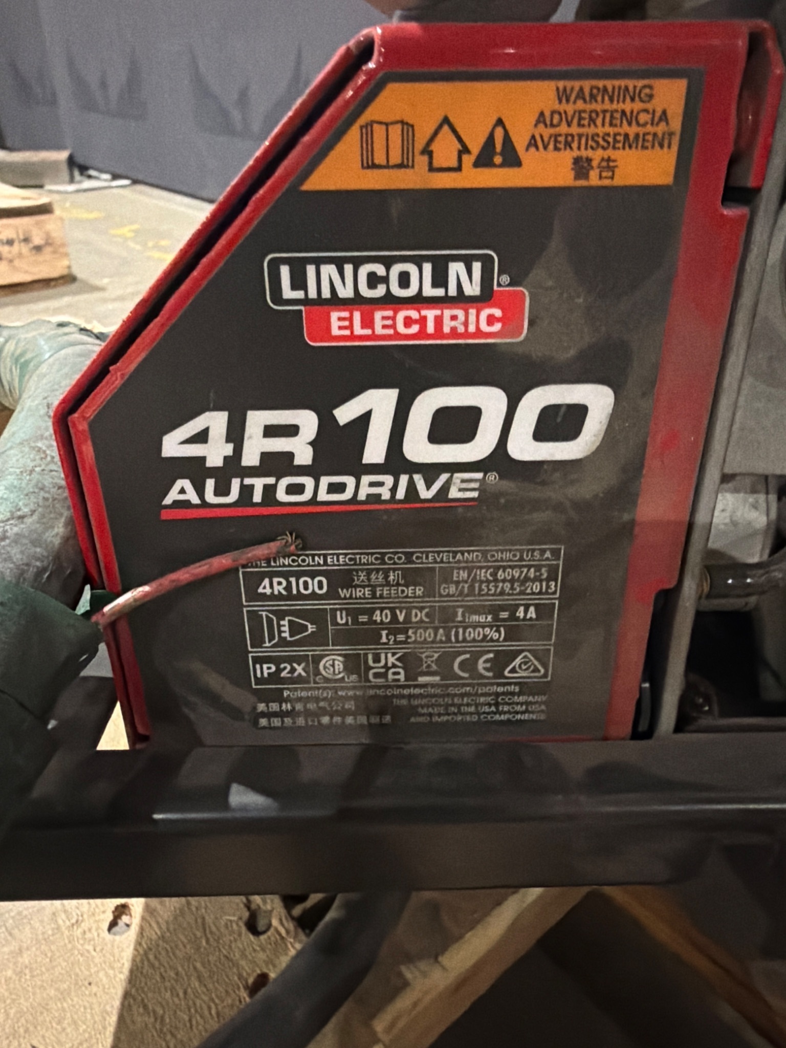 LINCOLN ELECTRIC AUTODRIVE 4R100 Wire Feeder USED 0