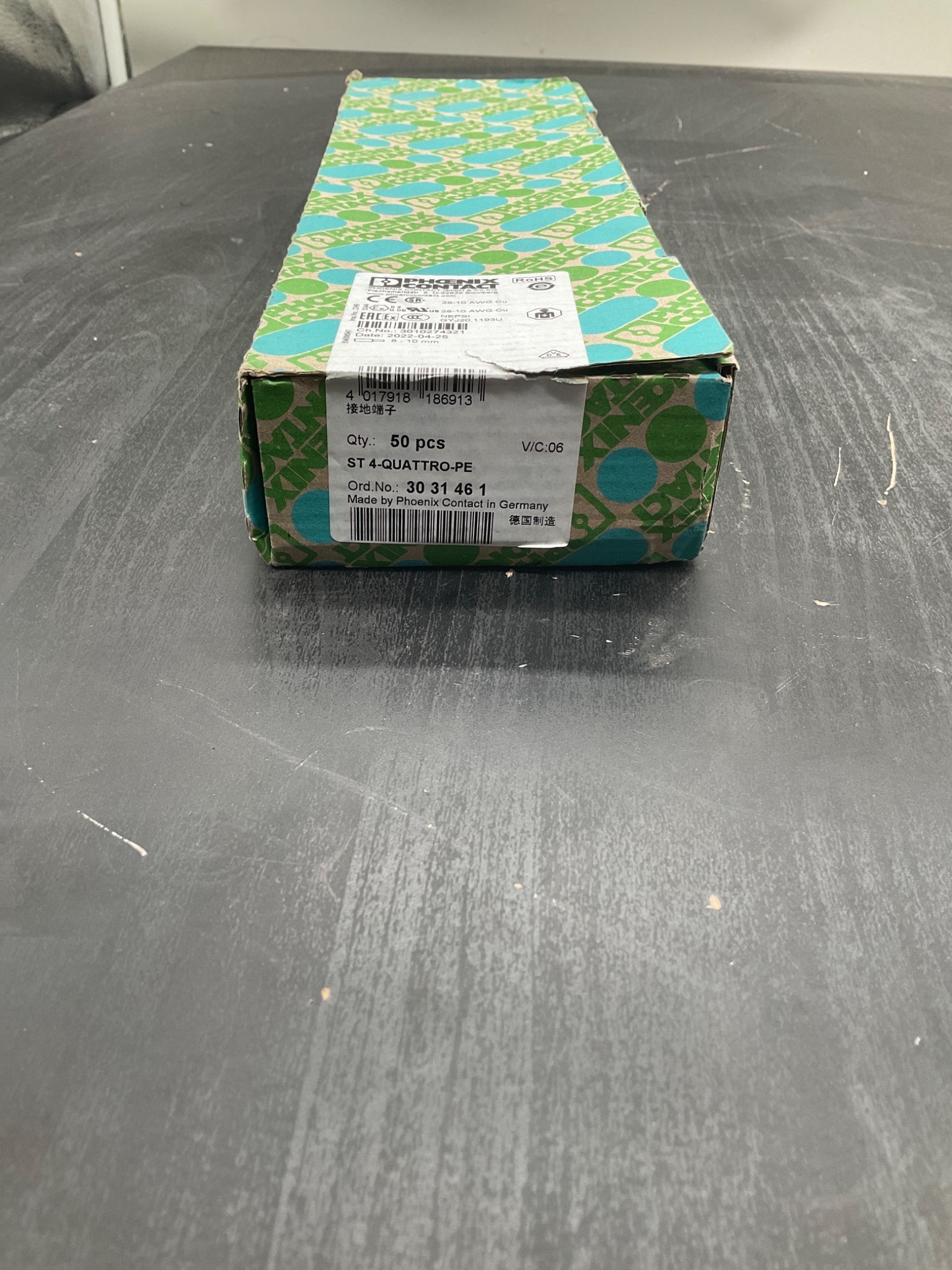 PHOENIX CONTACT ST 4‑QUATTRO‑PE Ground Terminal Blocks NEW 3