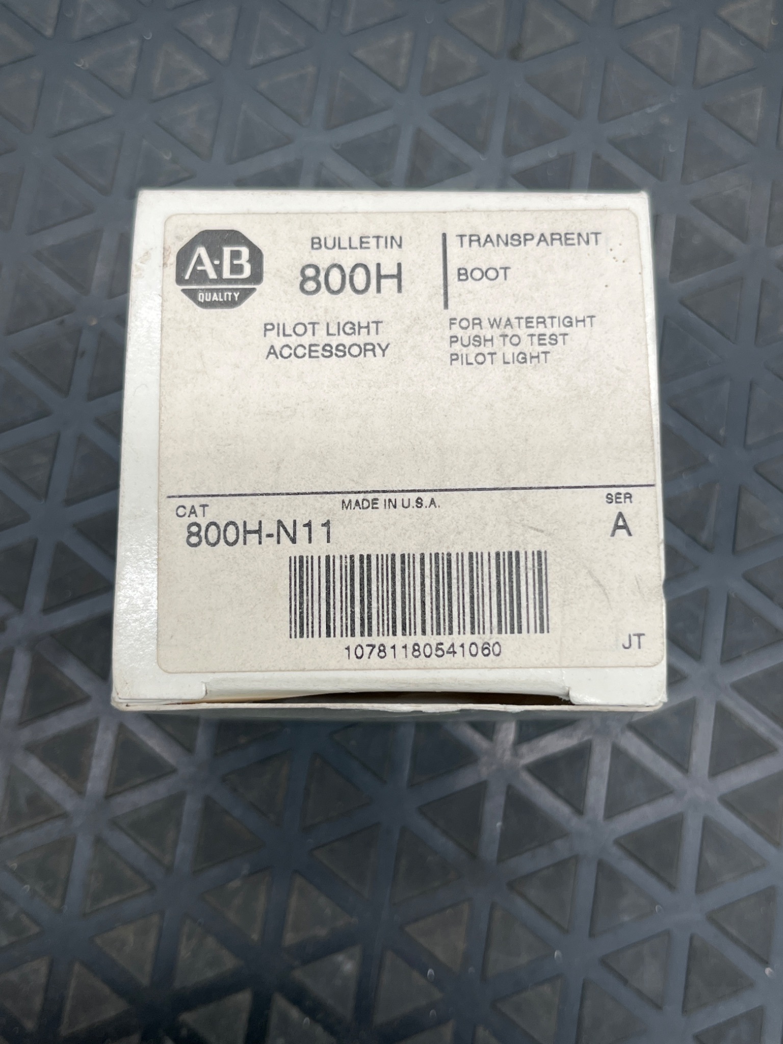 ALLEN‑BRADLEY 800H‑N11 Series A Pilot Light Transparent Boot NEW 0