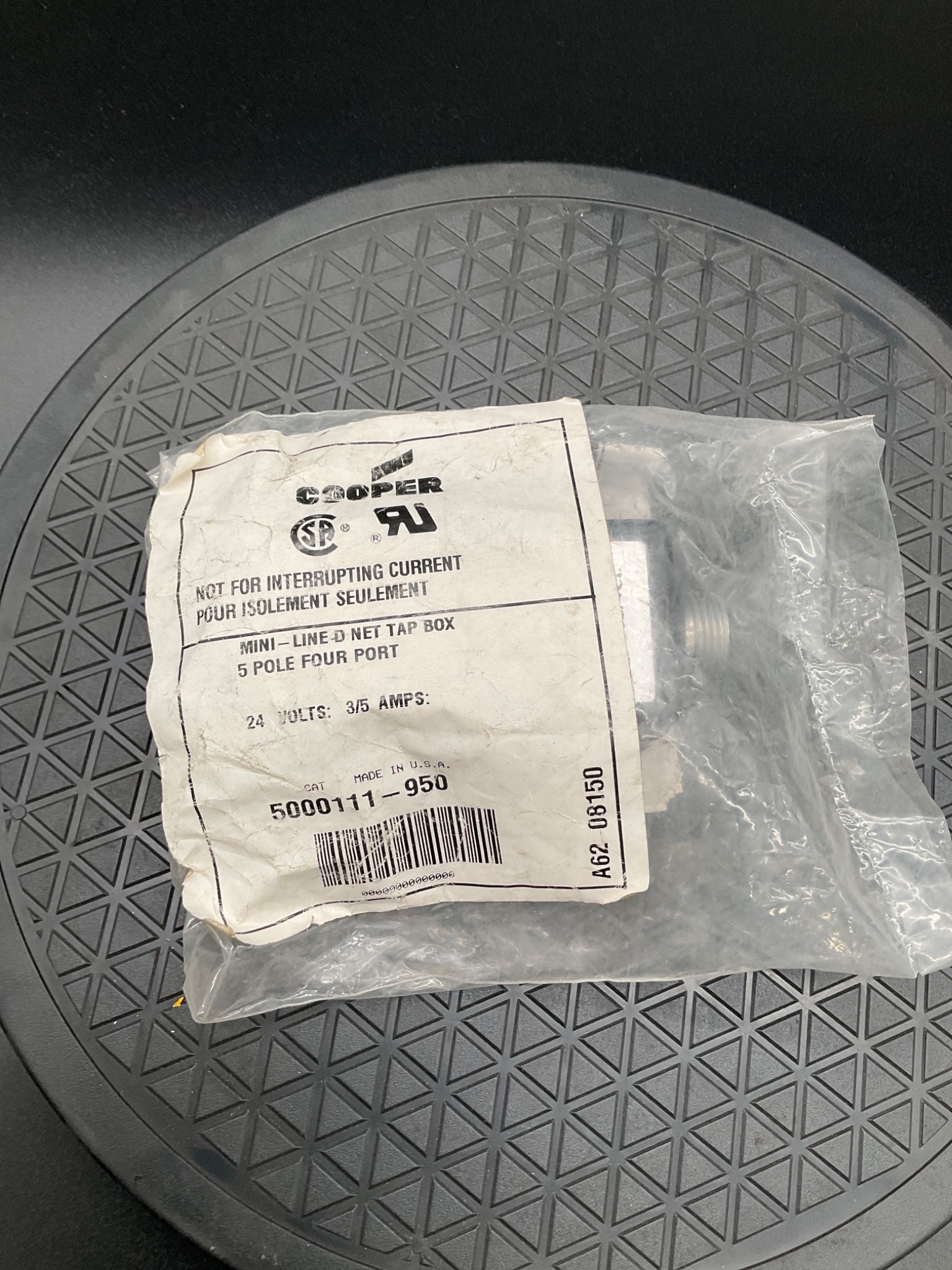 COOPER 5000111‑950 Mini Line‑Side Net Tap Box NEW 0