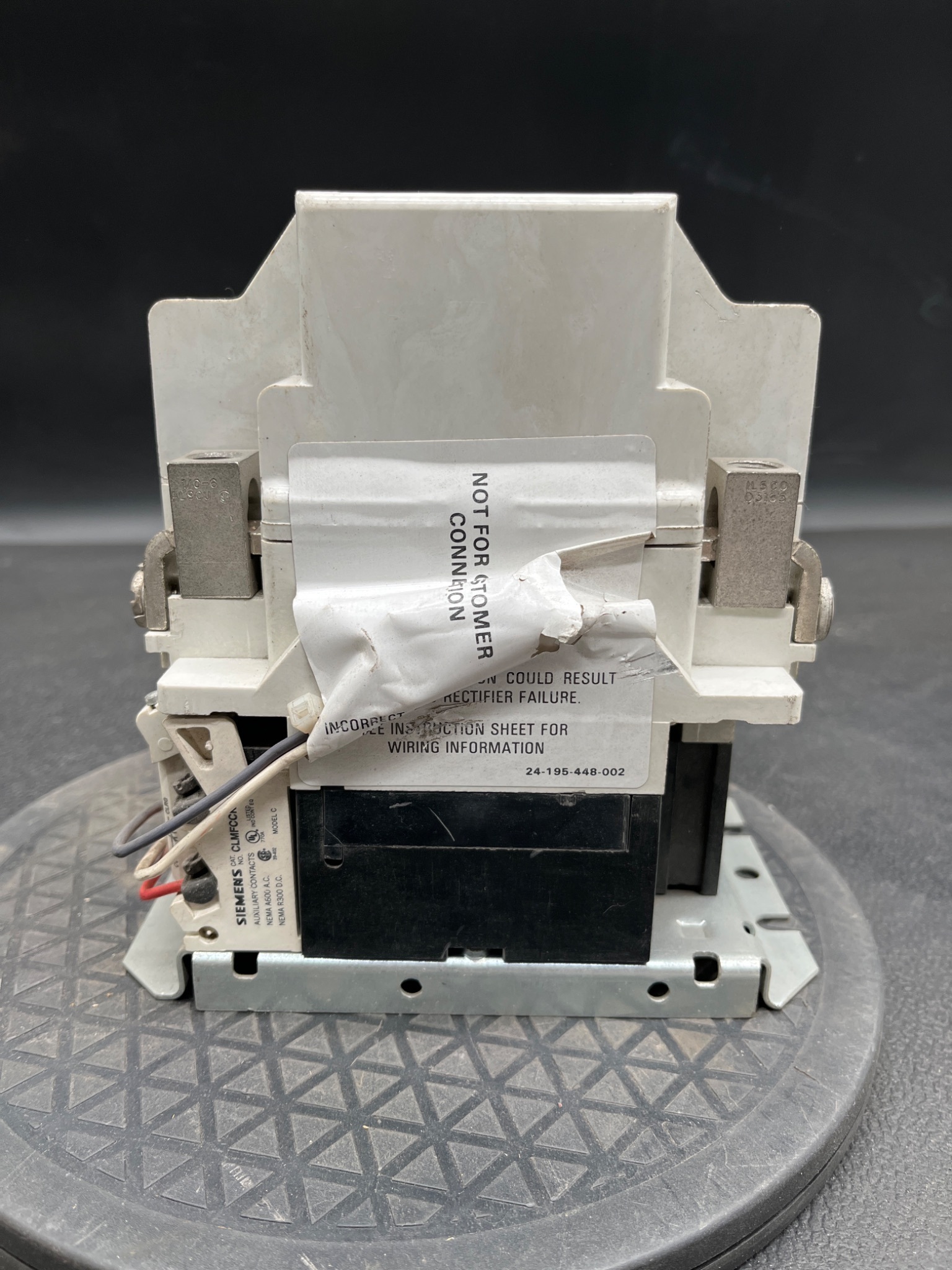 SIEMENS CLM0E03 100A AC Lighting Contactor USED 2