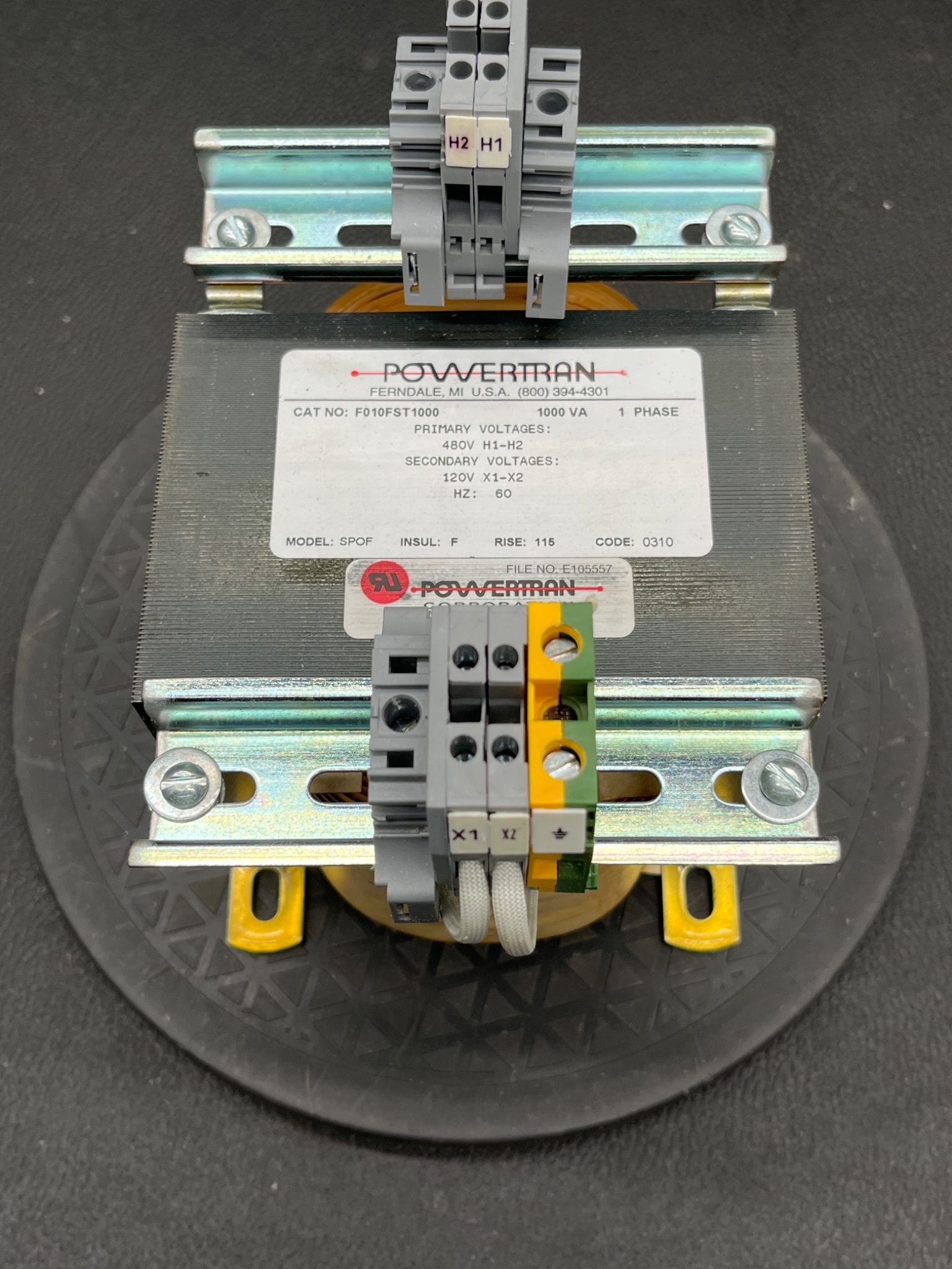 POWERTRAN F010FST1000 1000 VA Control Transformer USED 0
