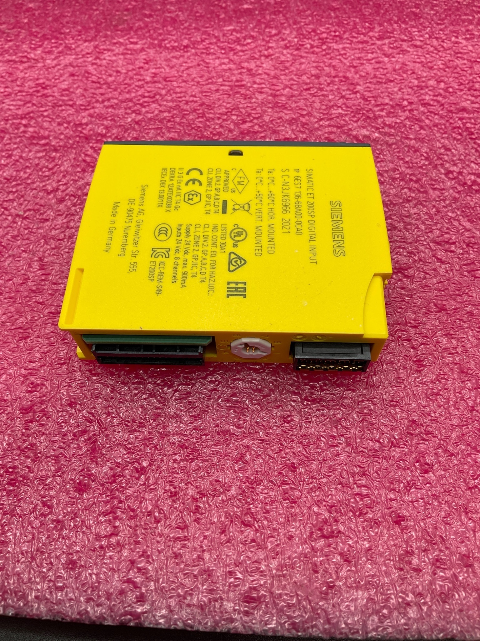 SIEMENS 6ES7 136‑6BA00‑0CA0 SIMATIC S7 ET 200SP Digital Input Module USED 2