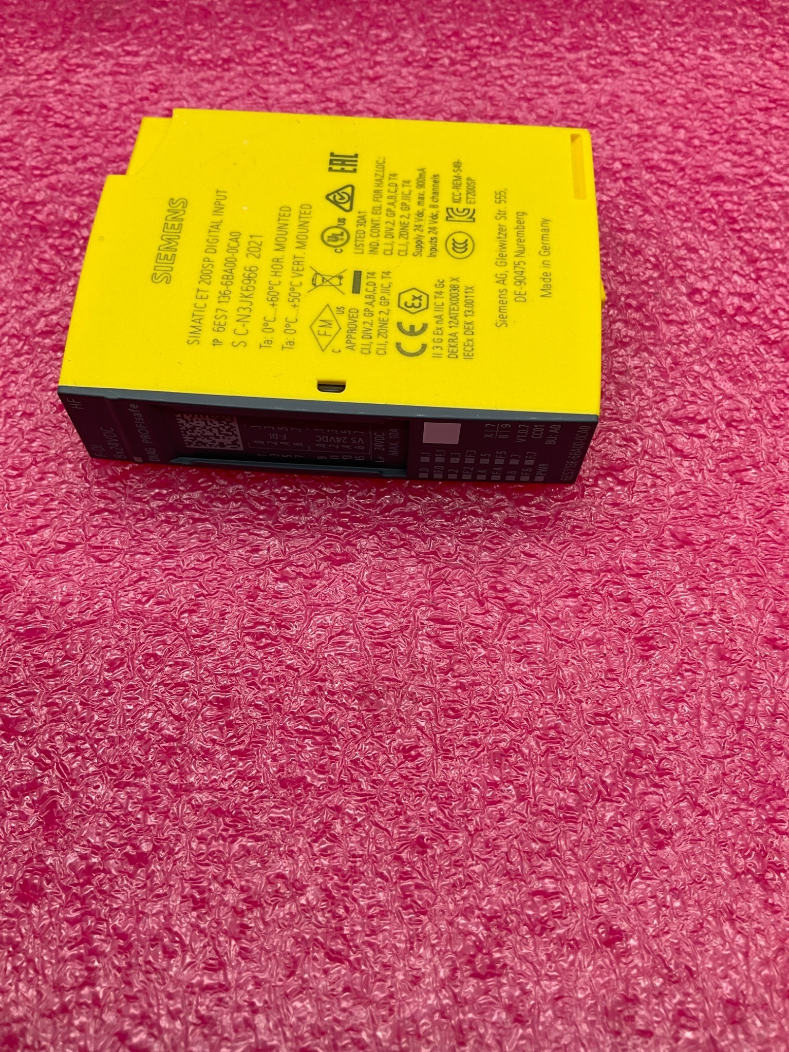 SIEMENS 6ES7 136‑6BA00‑0CA0 SIMATIC S7 ET 200SP Digital Input Module USED 3
