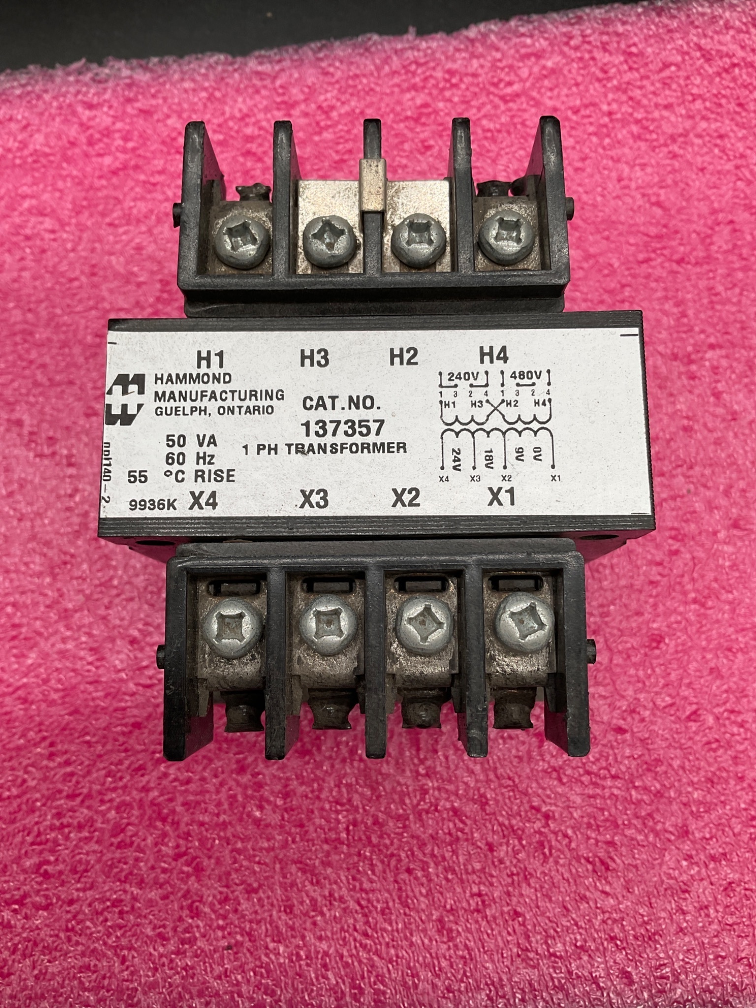 HAMMOND 137357 Control Transformer USED 1