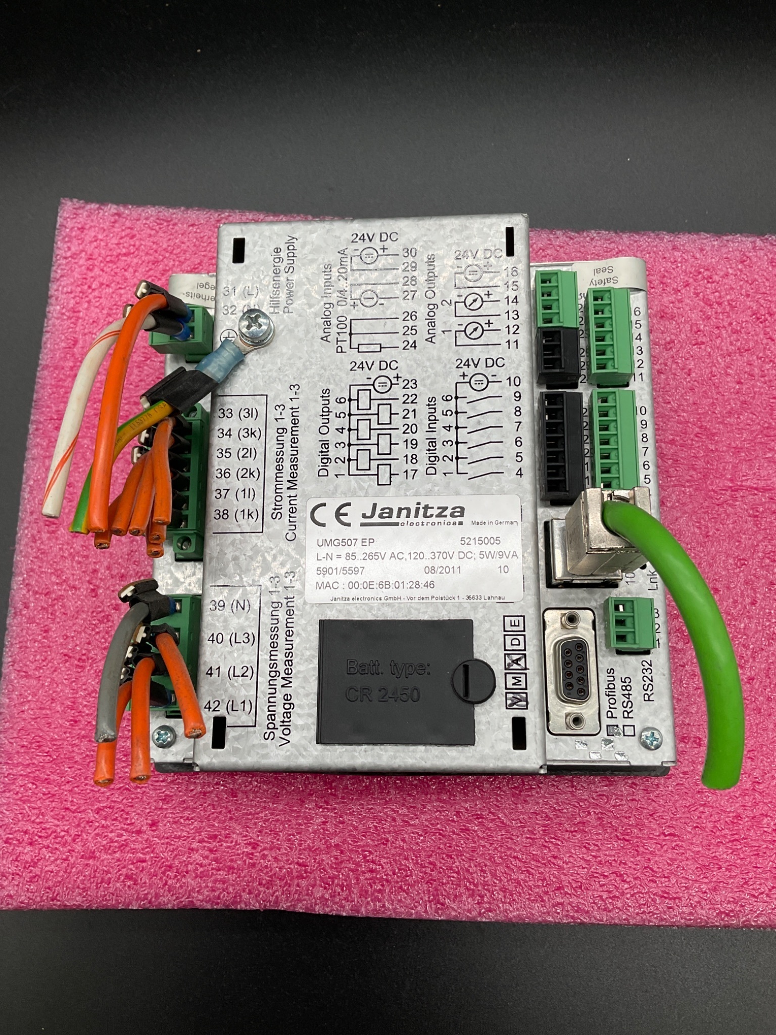 JANITZA UMG507 EP Power Quality Analyzer USED 4