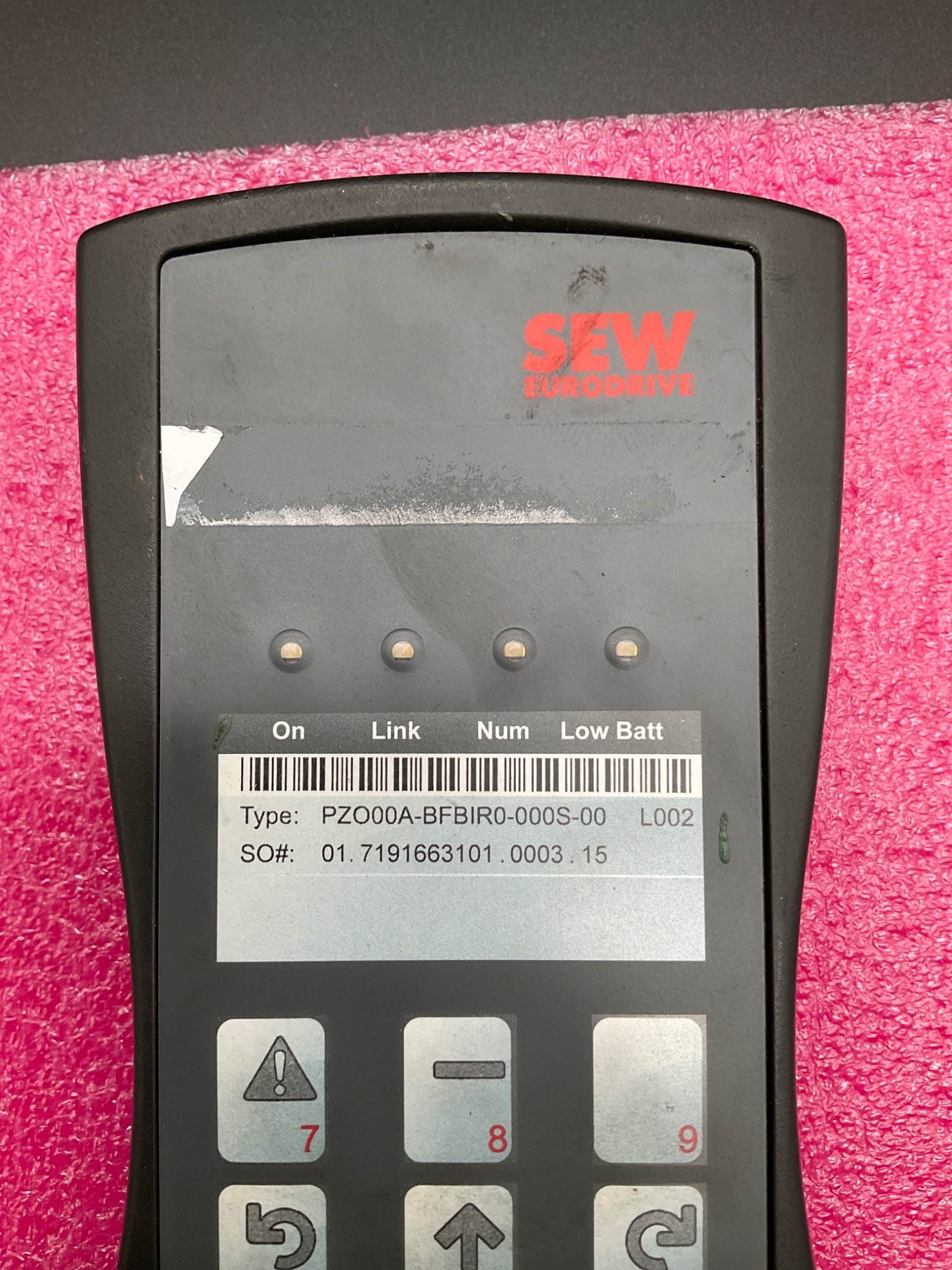 SEW‑EURODRIVE PZO00A‑BFBIR0‑000S‑00 Handheld Keypad USED 1