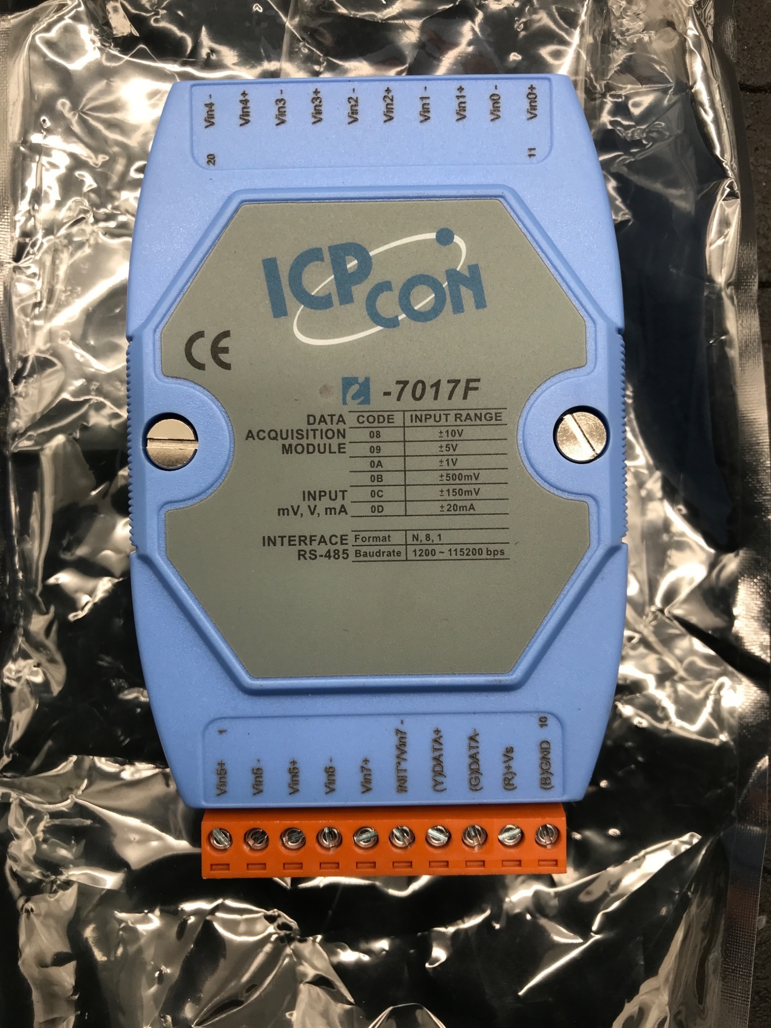 ICP CON I‑7017F CR Analog Input Module NEW 1