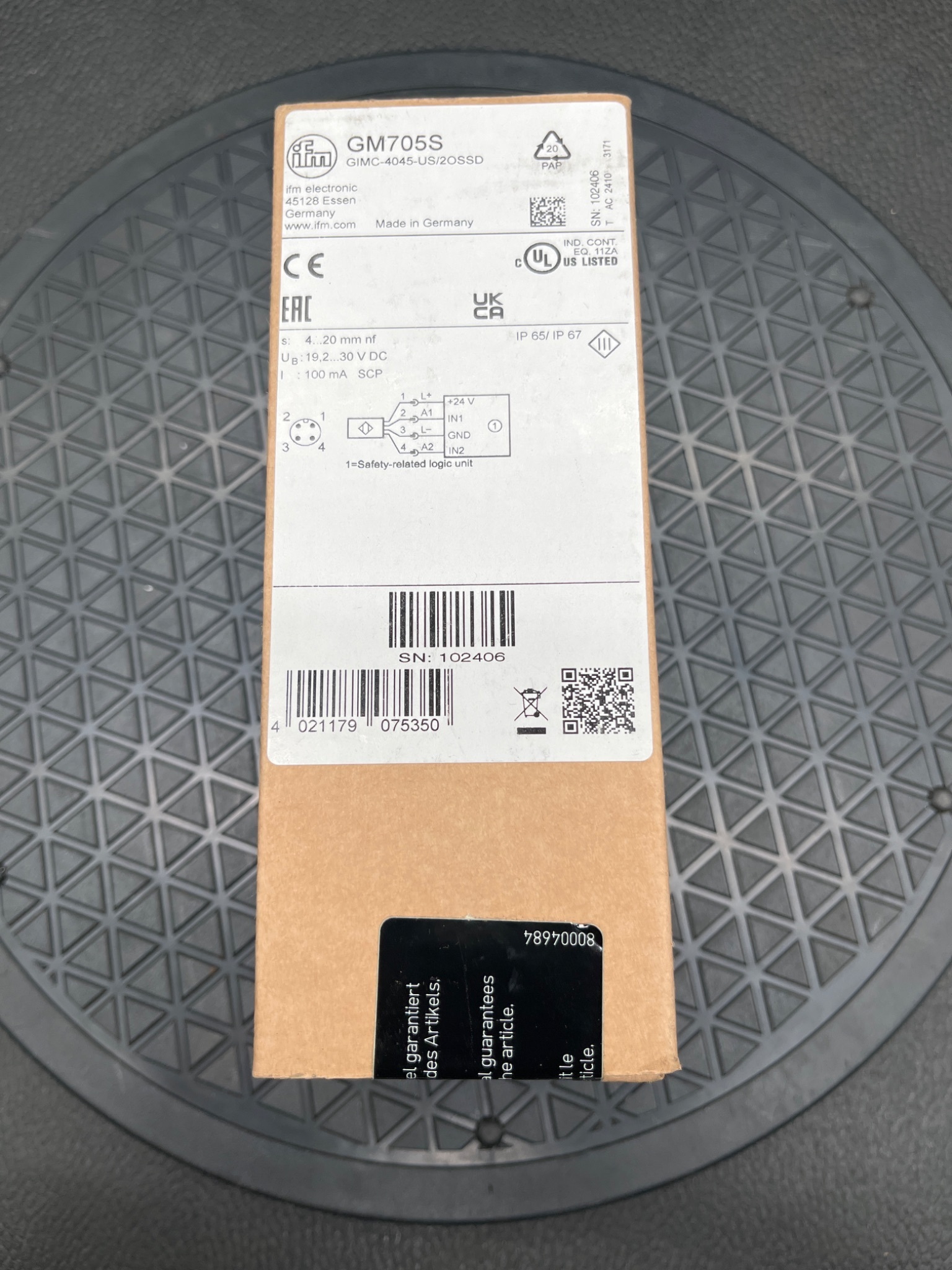 IFM GM705S Inductive Safety Sensor NEW 0