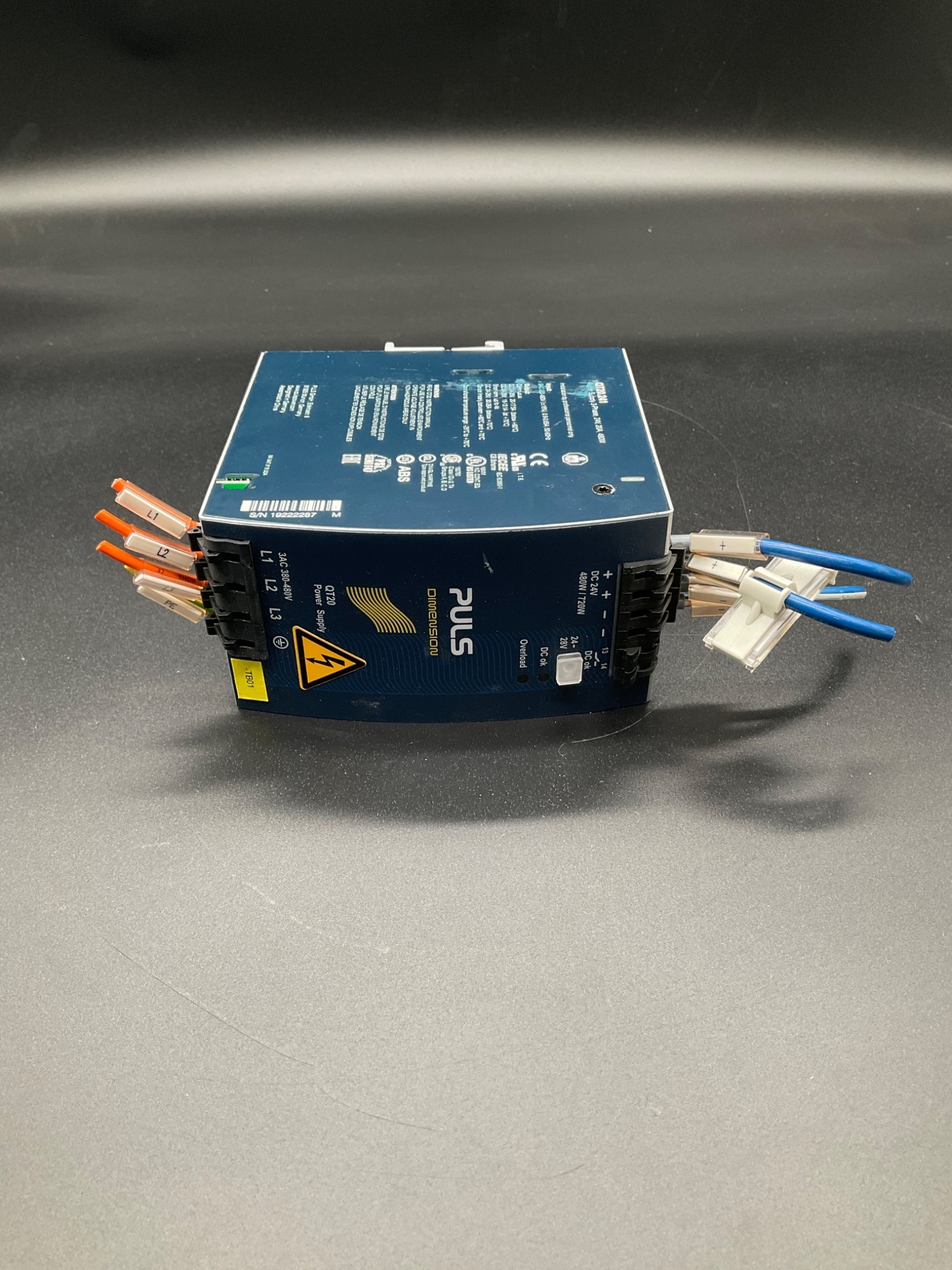 PULS QT20.241 DIN Rail Power Supply 24VDC 20A USED 2