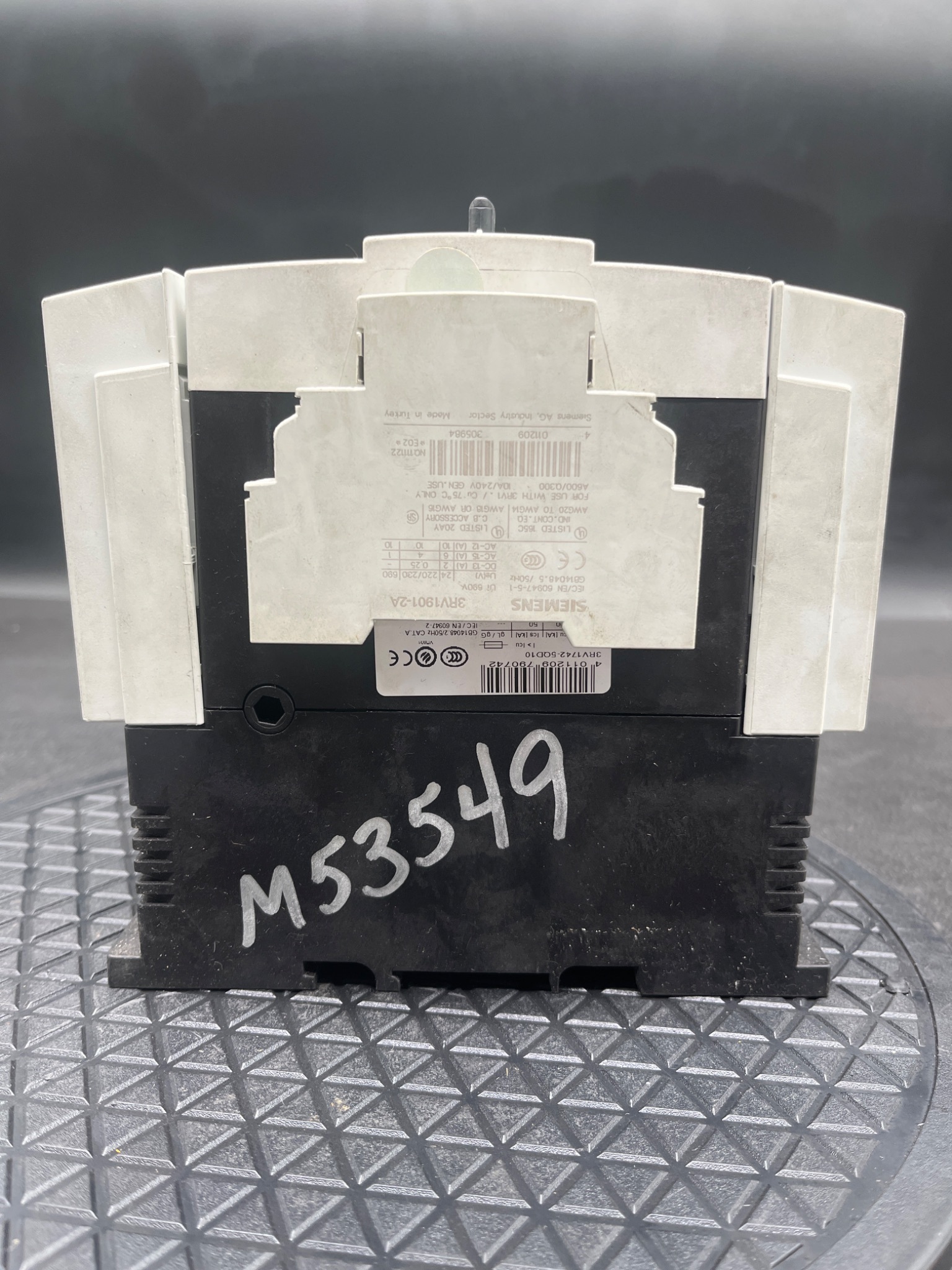 SIEMENS 3RV1742‑5QD10 Motor Protection Circuit Breaker USED 2
