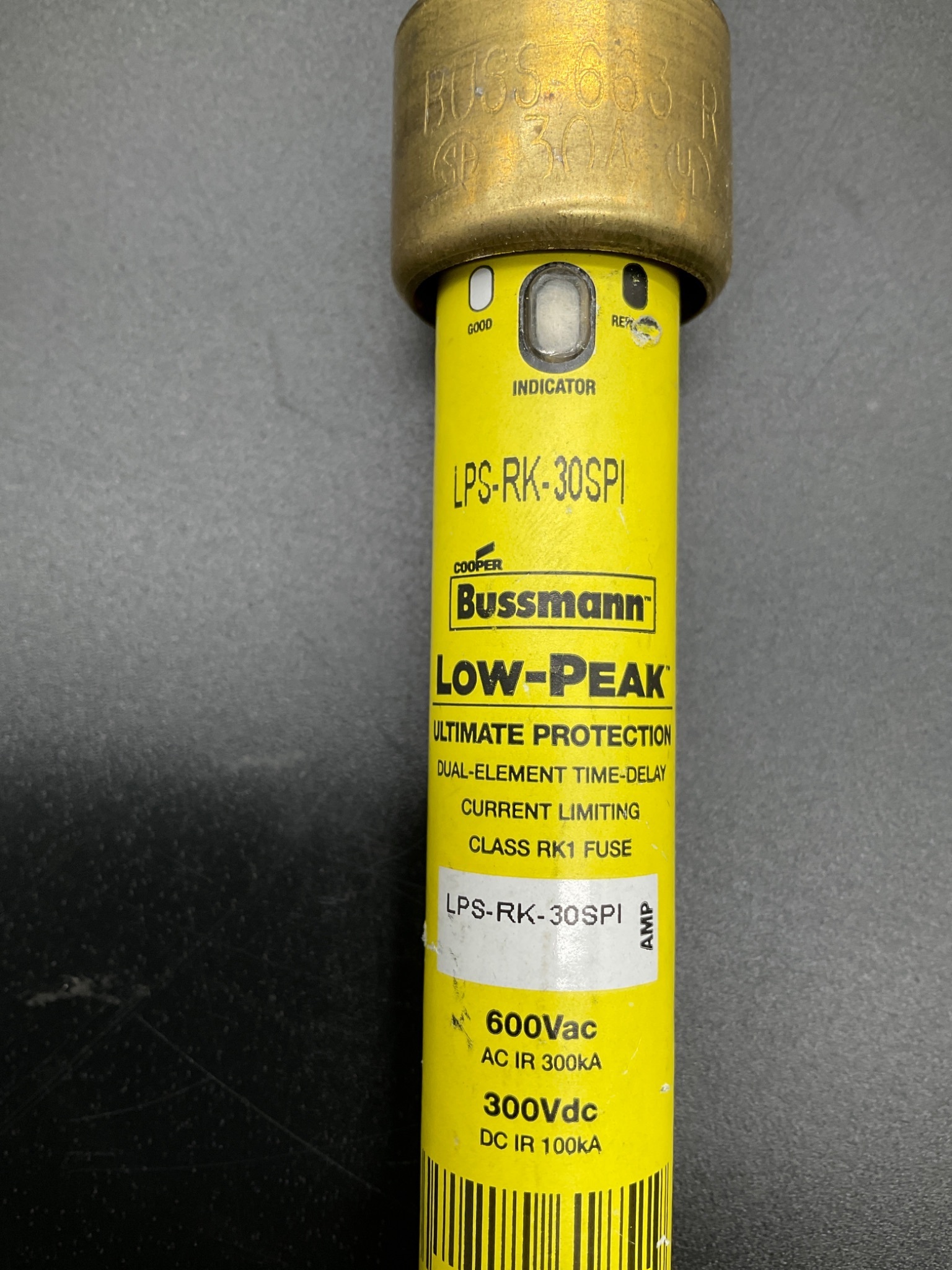 BUSSMANN LPS‑RK‑30SPI Low‑Peak Fuse 30A Class RK1 NEW 2