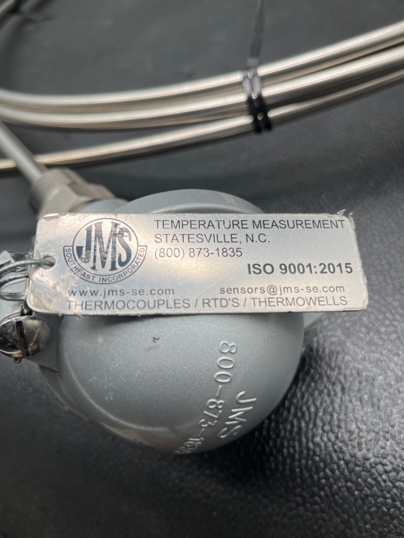 JMS Industrial Thermocouple Probe IK2AMI267WOZZZL15 USED 2