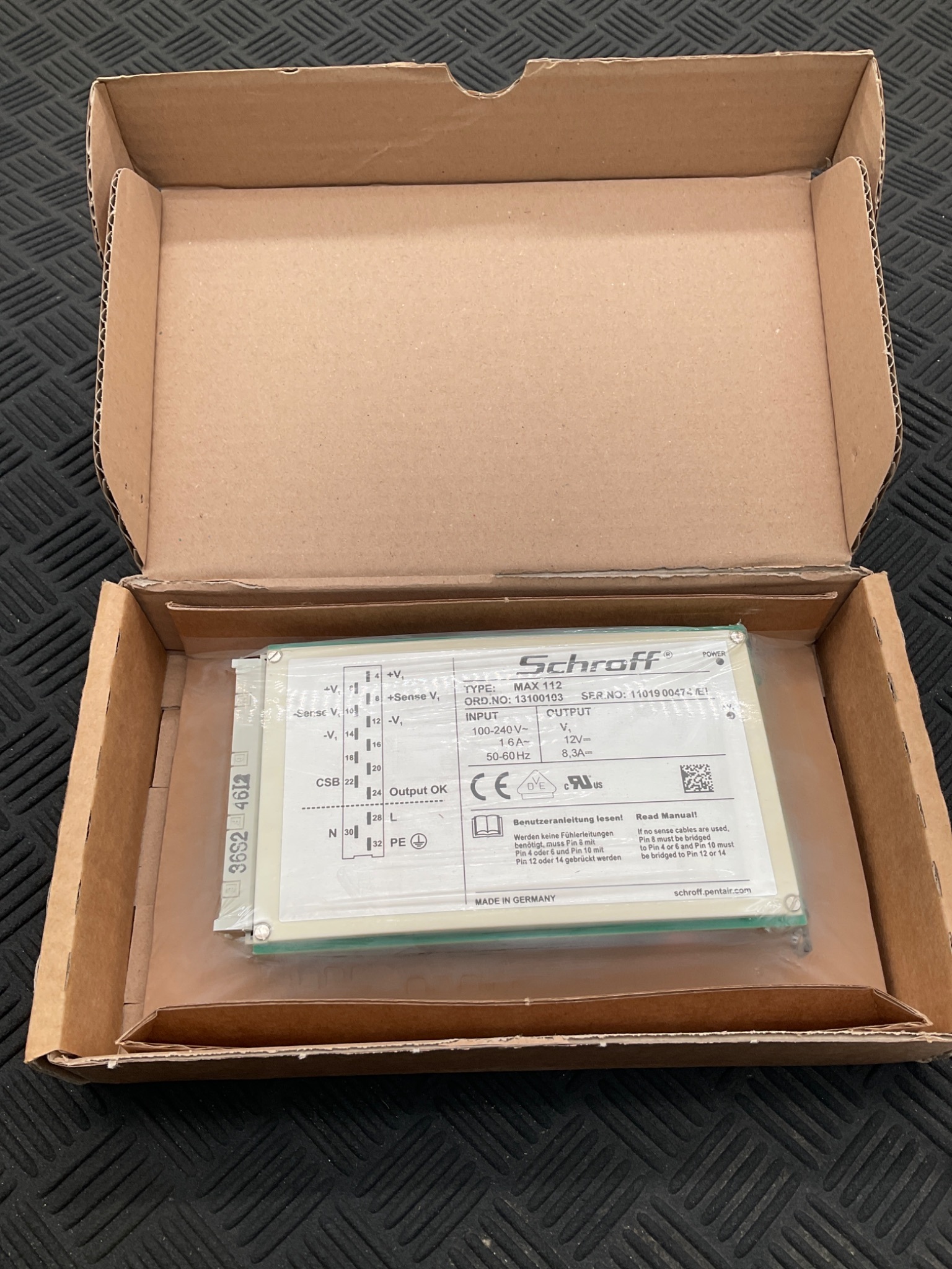 NVENT SCHROFF 13100103 MAX 112 19" Power Supply Unit NEW 2