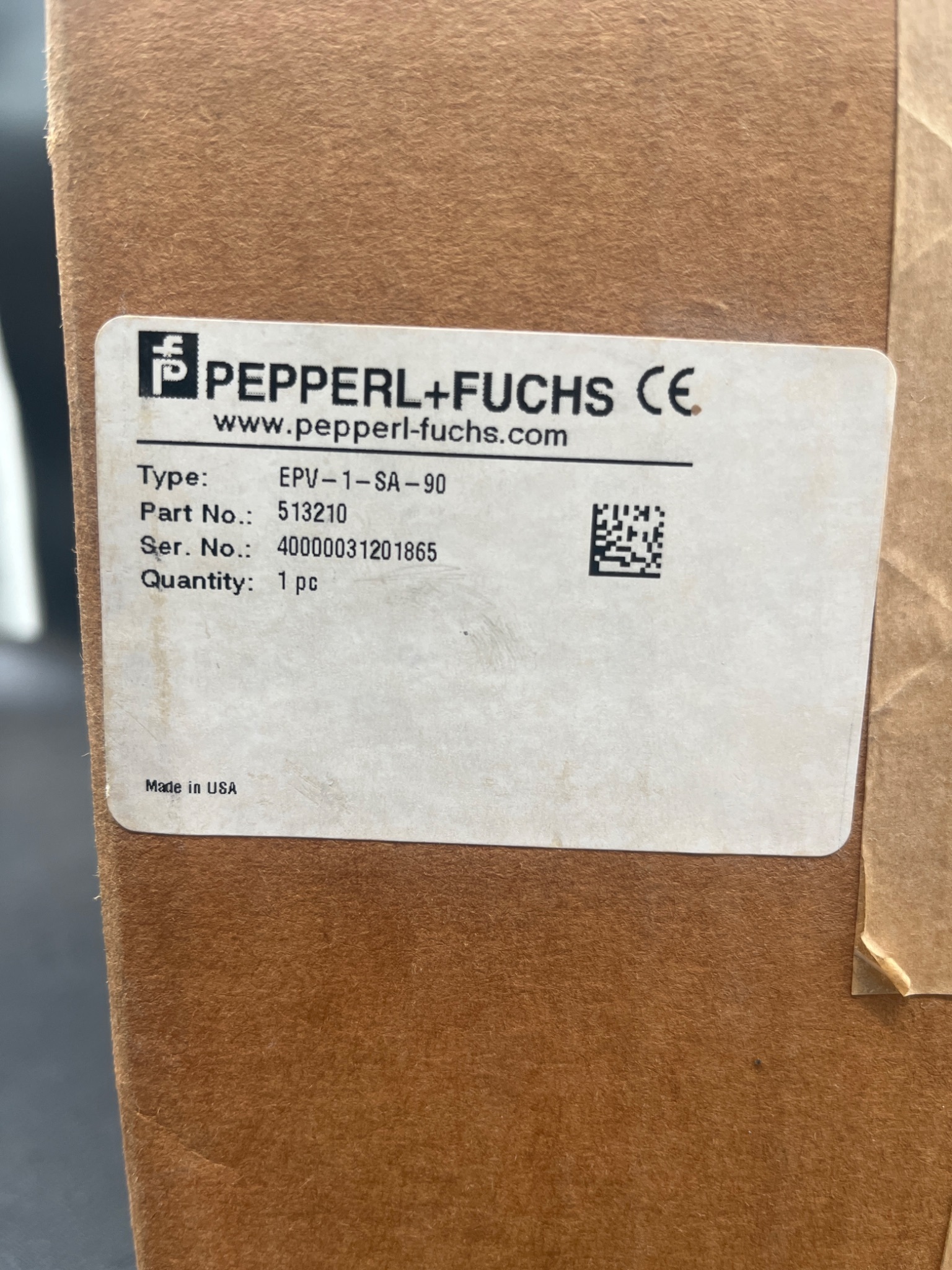 PEPPERL+FUCHS EPV‑1‑SA‑90 Pneumatic Valve Positioner NEW 1
