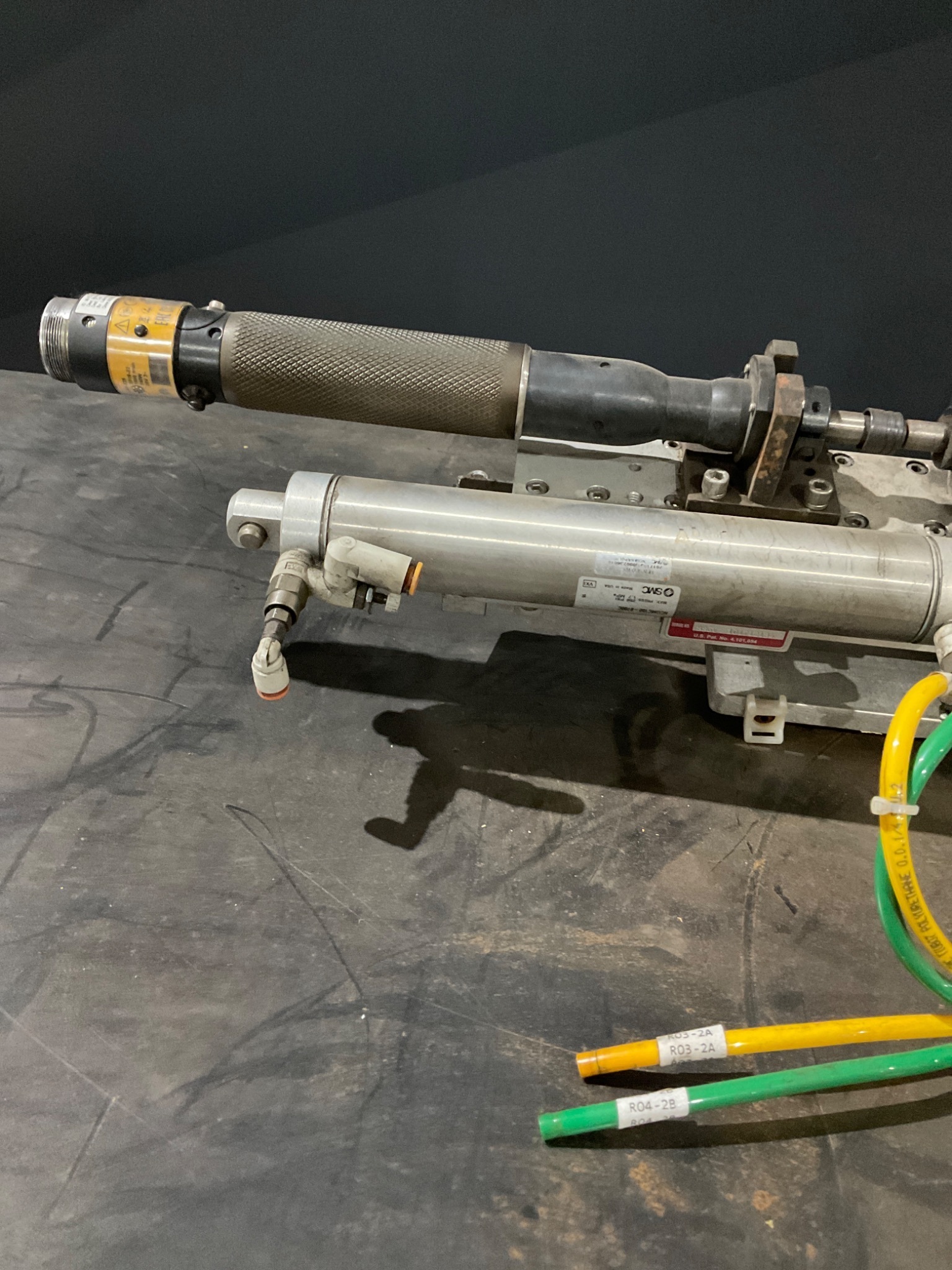 ASSEMBLY AUTOMATION INDUSTRIES Linear Actuator Assembly with SMC Cylinders USED 8