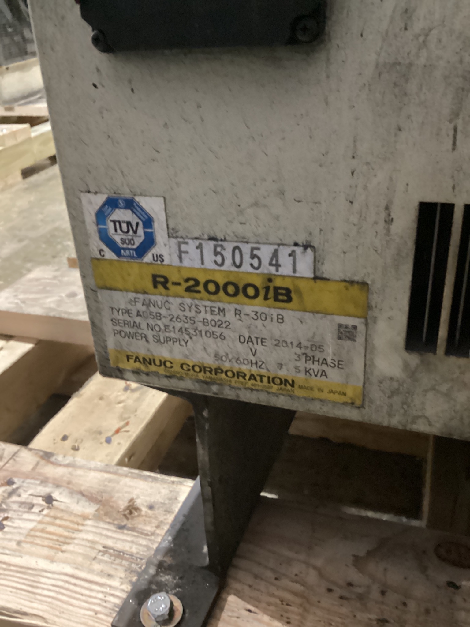 FANUC R-2000iB/210F w/ R-30iB Controls USED - Missing Teach Pendant 6