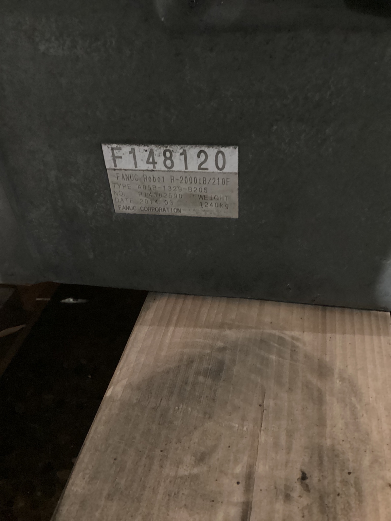 FANUC R-2000iB/210F w/ R-30iB Controls USED - Missing Teach Pendant 5