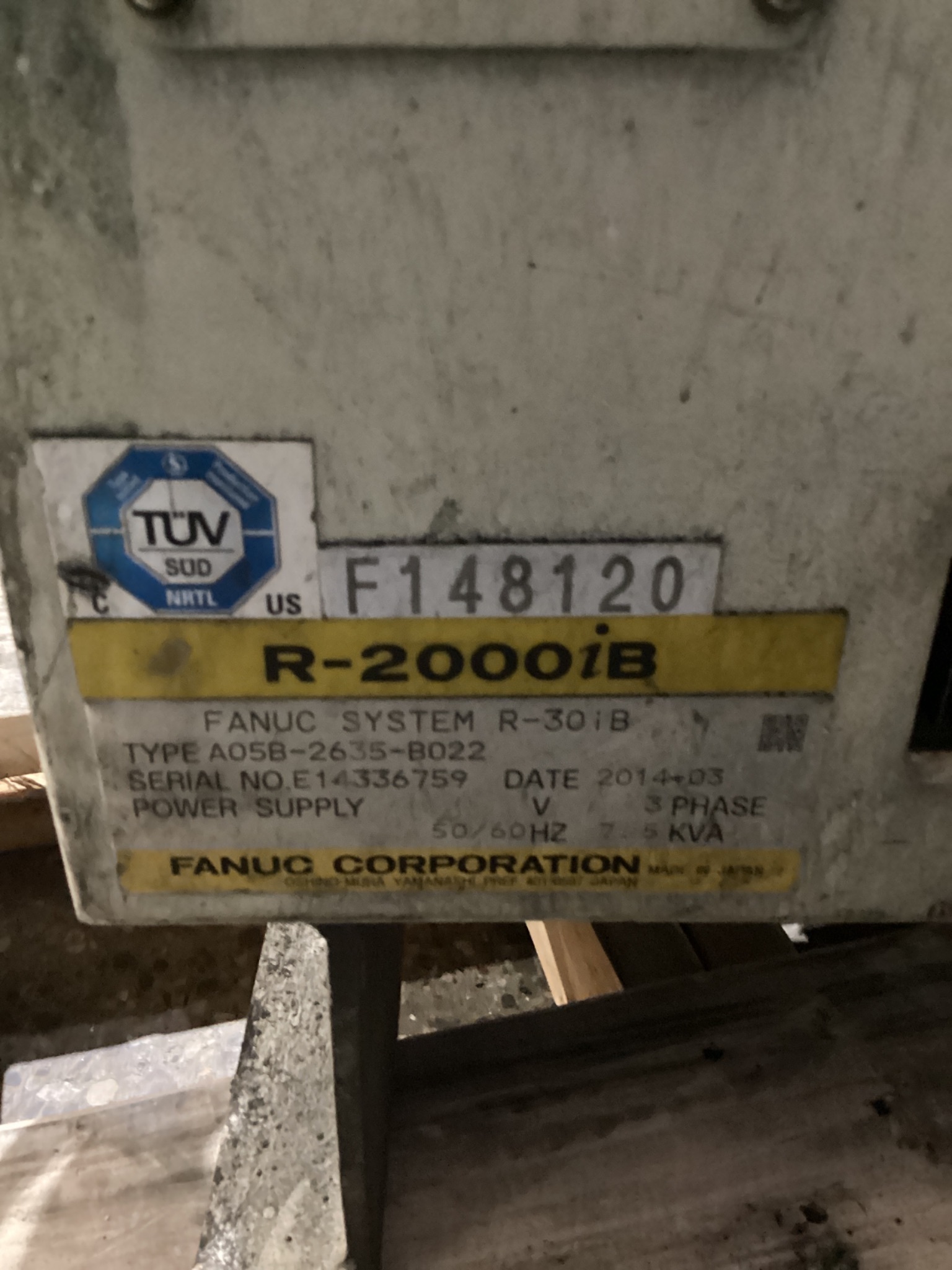 FANUC R-2000iB/210F w/ R-30iB Controls USED - Missing Teach Pendant 10