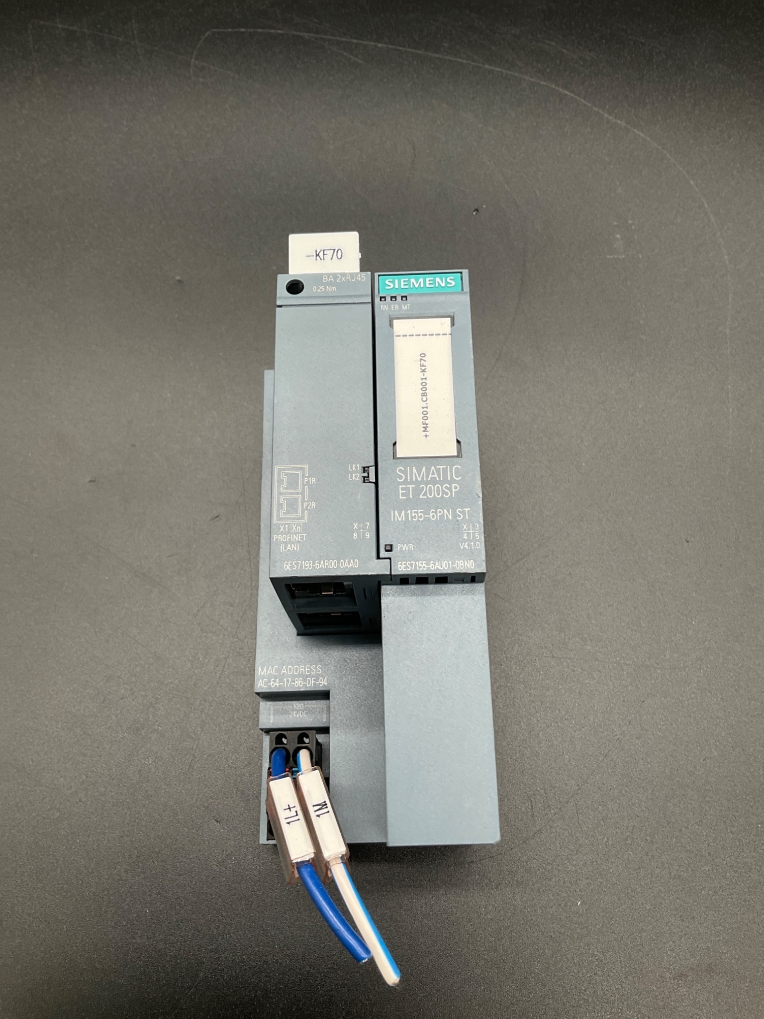 Siemens 6ES7155-6AU01-0BN0 SIMATIC ET 200SP IM155-6PN ST Interface Module USED 2